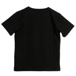 BALMAIN t-shirt girocollo tinta unita con logo Nero per Bambino BV8R51 NERO BALMAIN