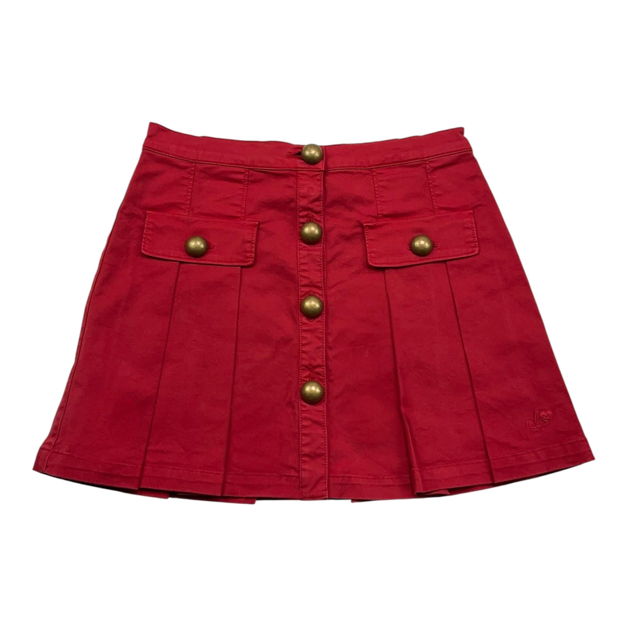 PHILOSOPHY gonna tinta unita con bottoni in contrasto Rosso per Bambina PFGO018 ROSSO PHILOSOPHY