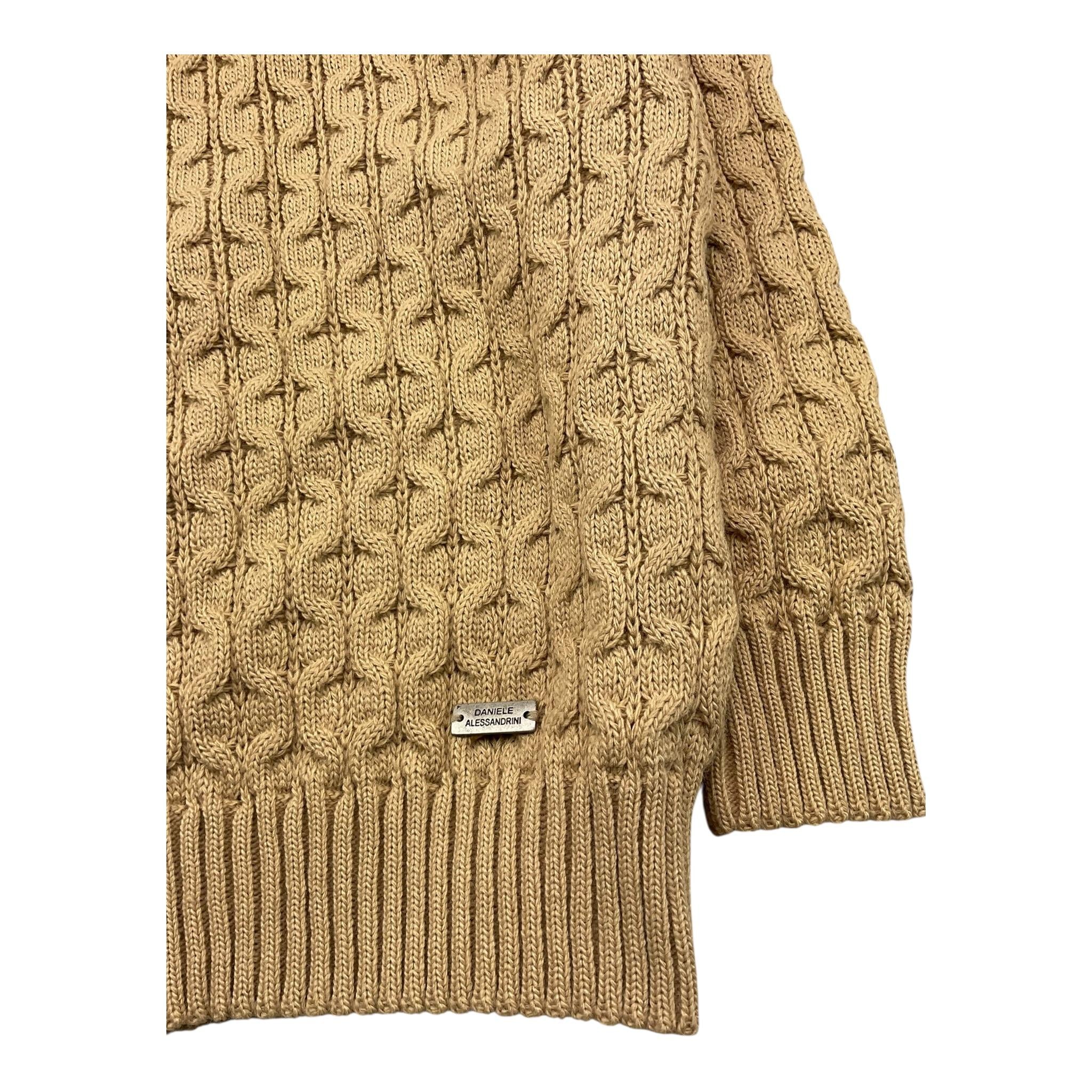 DANIELE ALESSANDRINI maglia girocollo tinta unita Beige per Bambino 1231W1408 BEIGE DANIELE ALESSANDRINI