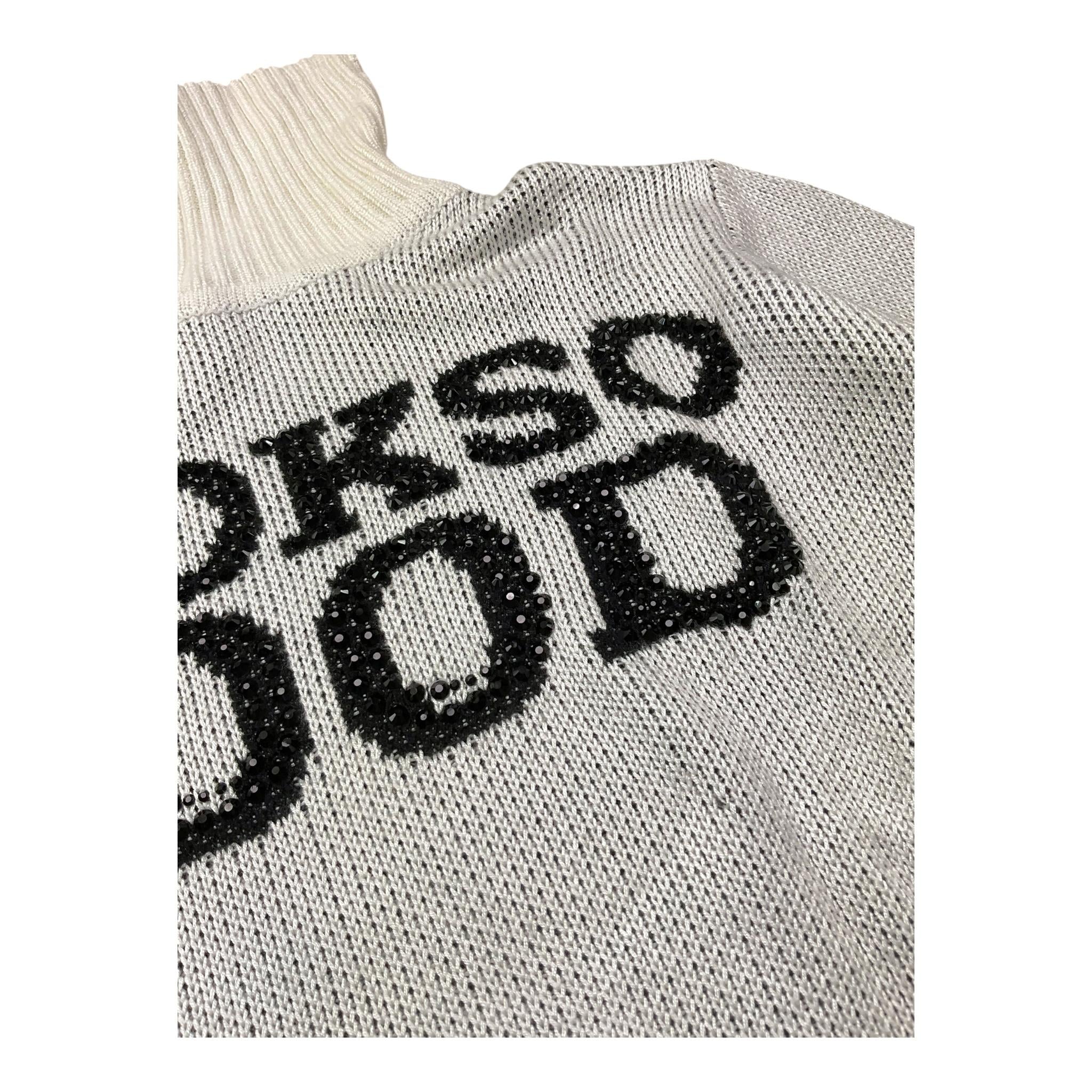 FUN & FUN maglia tinta unita collo alto con brillantini Panna per Bambina FNJSW15937 PANNA FUN & FUN