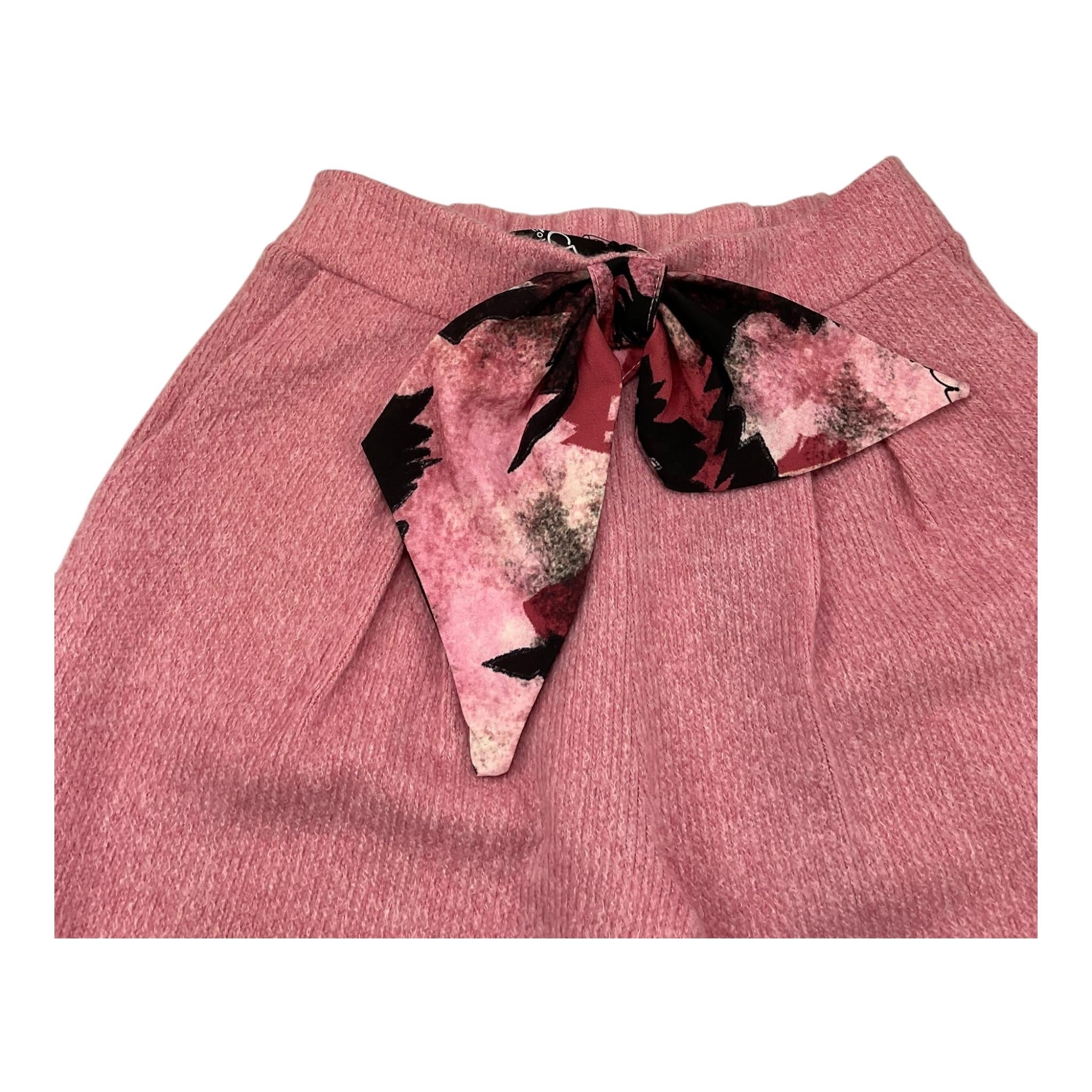 NAICE pantalone tinta unita modello palazzo Rosa per Bambina 231070 ROSA NAICE