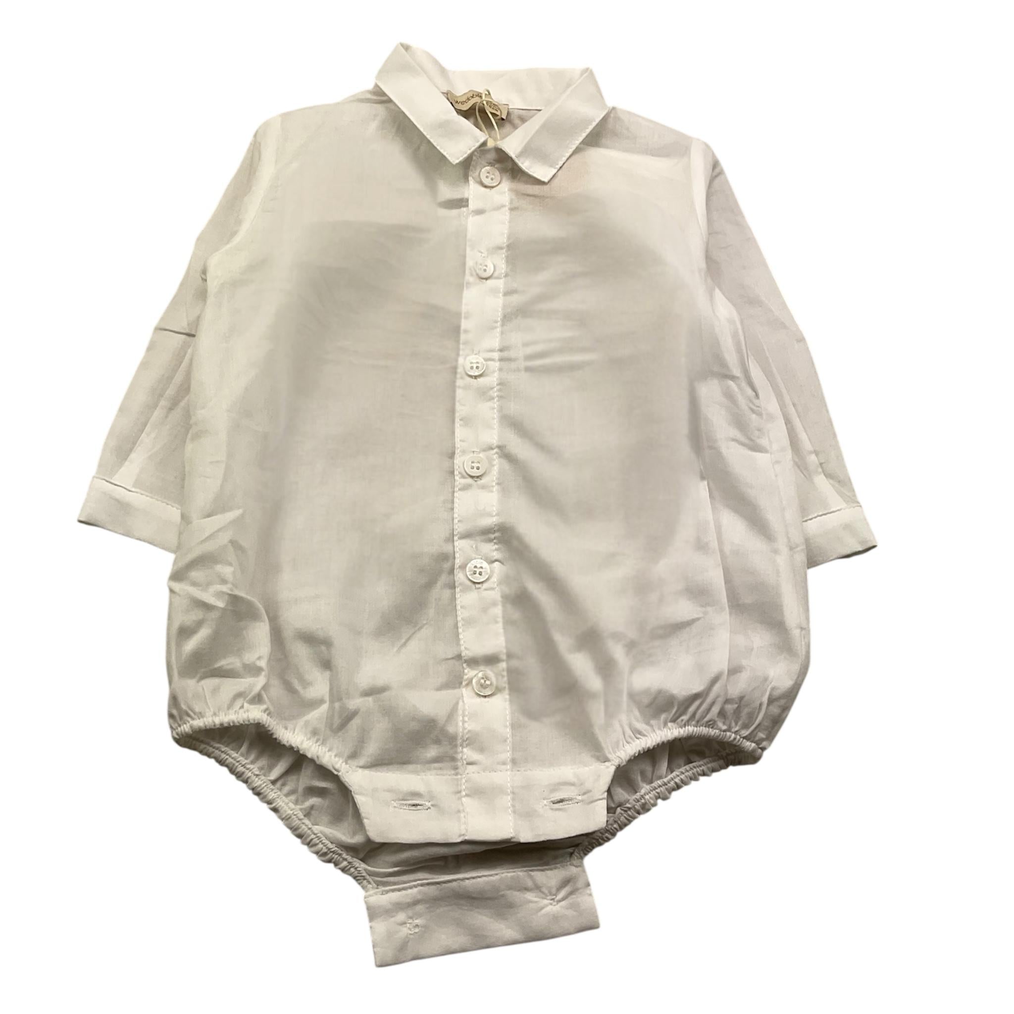 WEDOBLE body camicia tinta unita manica lunga Bianco per Neonato I2405916A BIANCO WEDOBLE