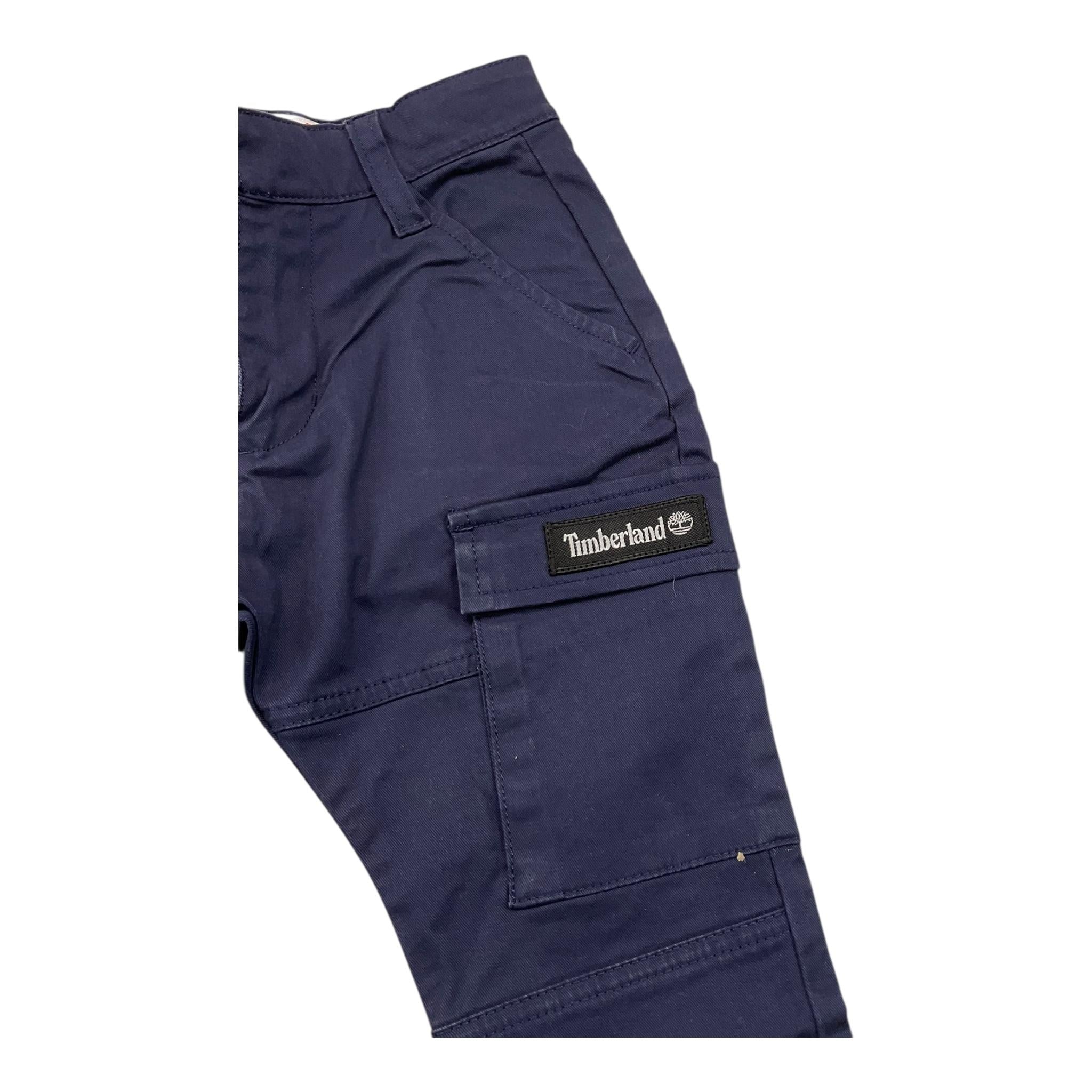 TIMBERLAND pantalone tinta unita con girovita regolabile Blu per Bambino T24C11 BLU TIMBERLAND