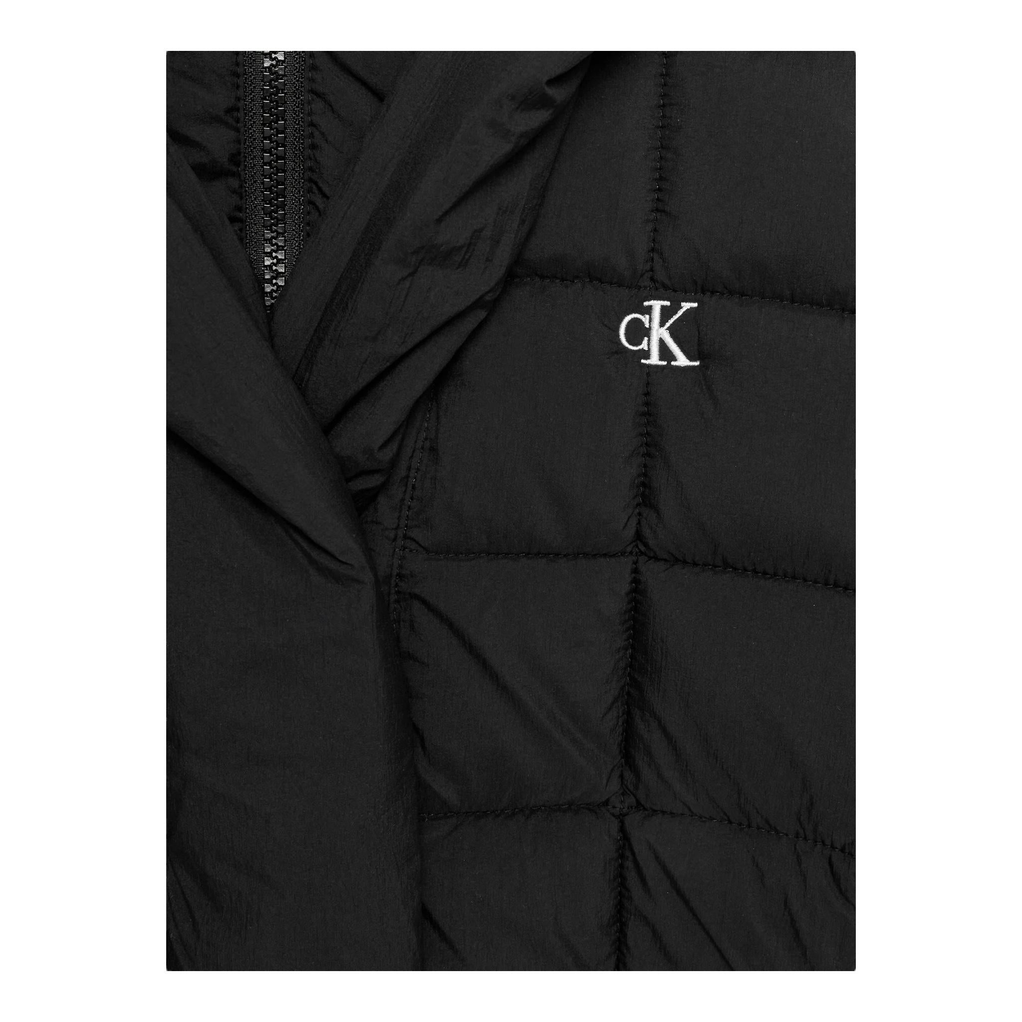 CALVIN KLEIN giubbino tinta unita modello crop Nero per Bambina IG0IG02595 NERO CALVIN KLEIN