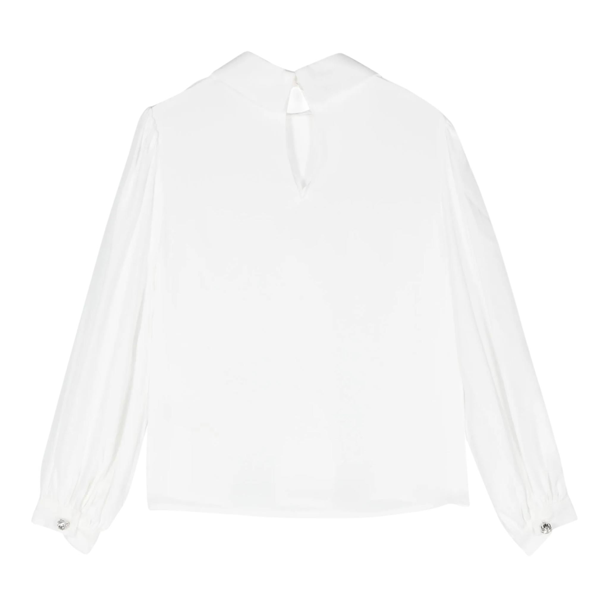 SIMONETTA camicia manica lunga tinta unita Bianco per Bambina SV5A40 BIANCO SIMONETTA