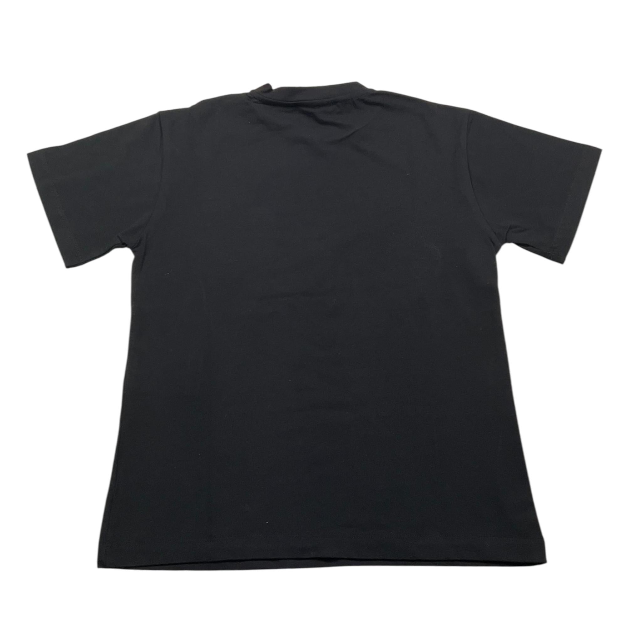 ELISABETTA FRANCHI t-shirt girocollo tinta unita con stampa logo Nero per Bambina EFTS216X NERO ELISABETTA FRANCHI