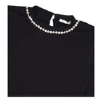 LU LU BY MISS GRANT shirt tinta unita con applicazioni Nero per Bambina KK3165 NERO LU LU BY MISS GRANT