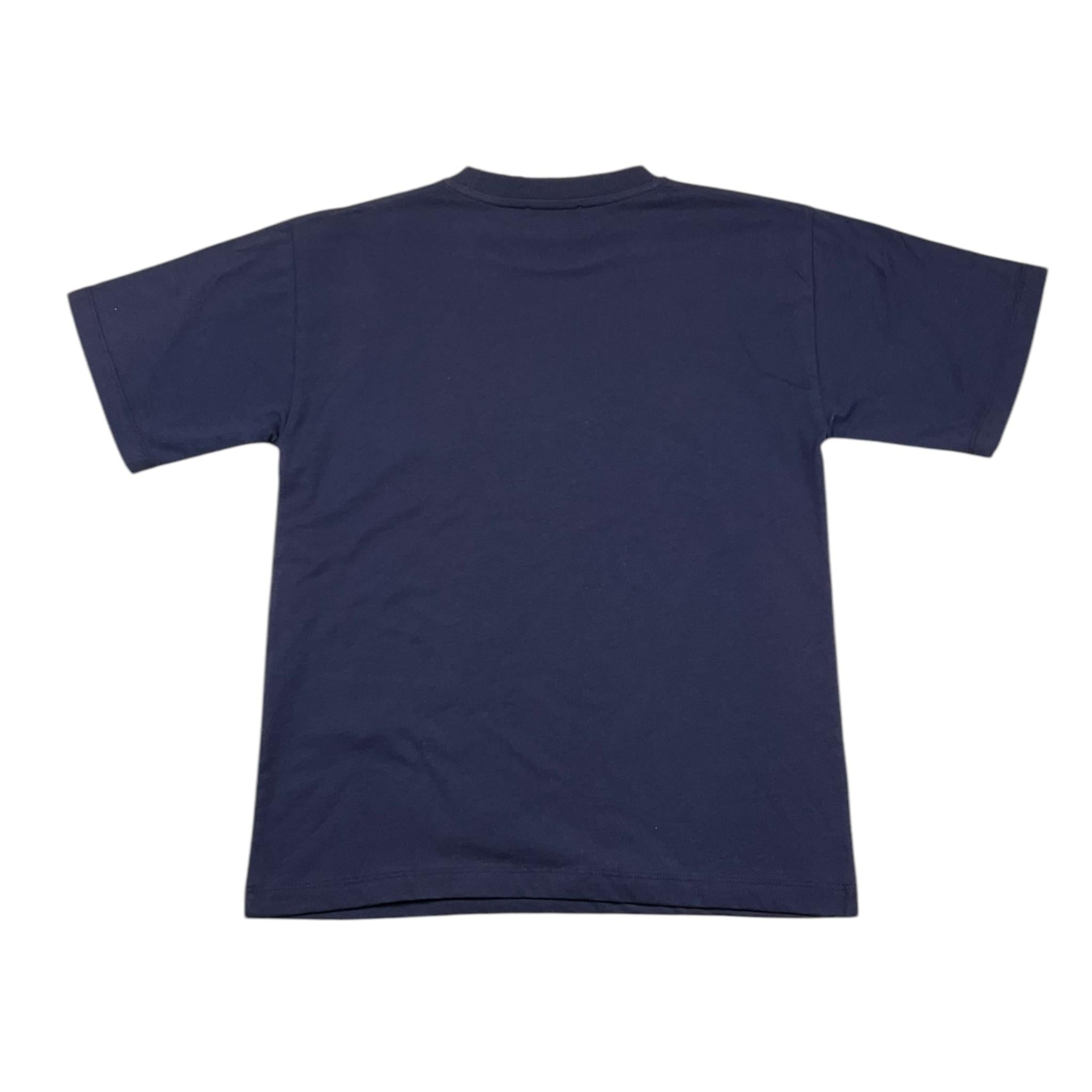 MOSCHINO t-shirt tinta unita girocollo con stampa Blu per Bambino MOM05G BLU MOSCHINO
