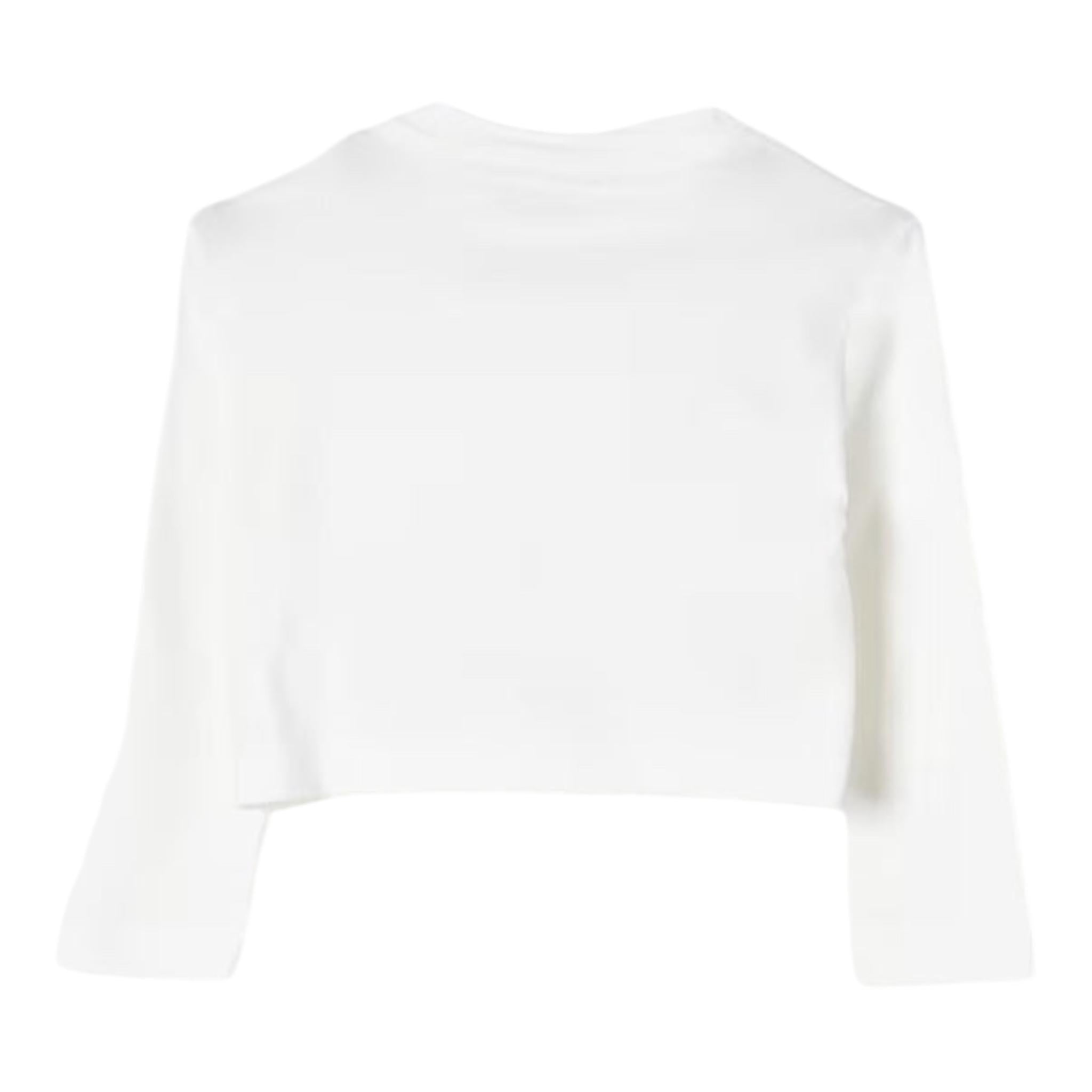 ELISABETTA FRANCHI shirt girocollo tinta unita con stampa Panna per Neonata EFTS224XN PANNA ELISABETTA FRANCHI