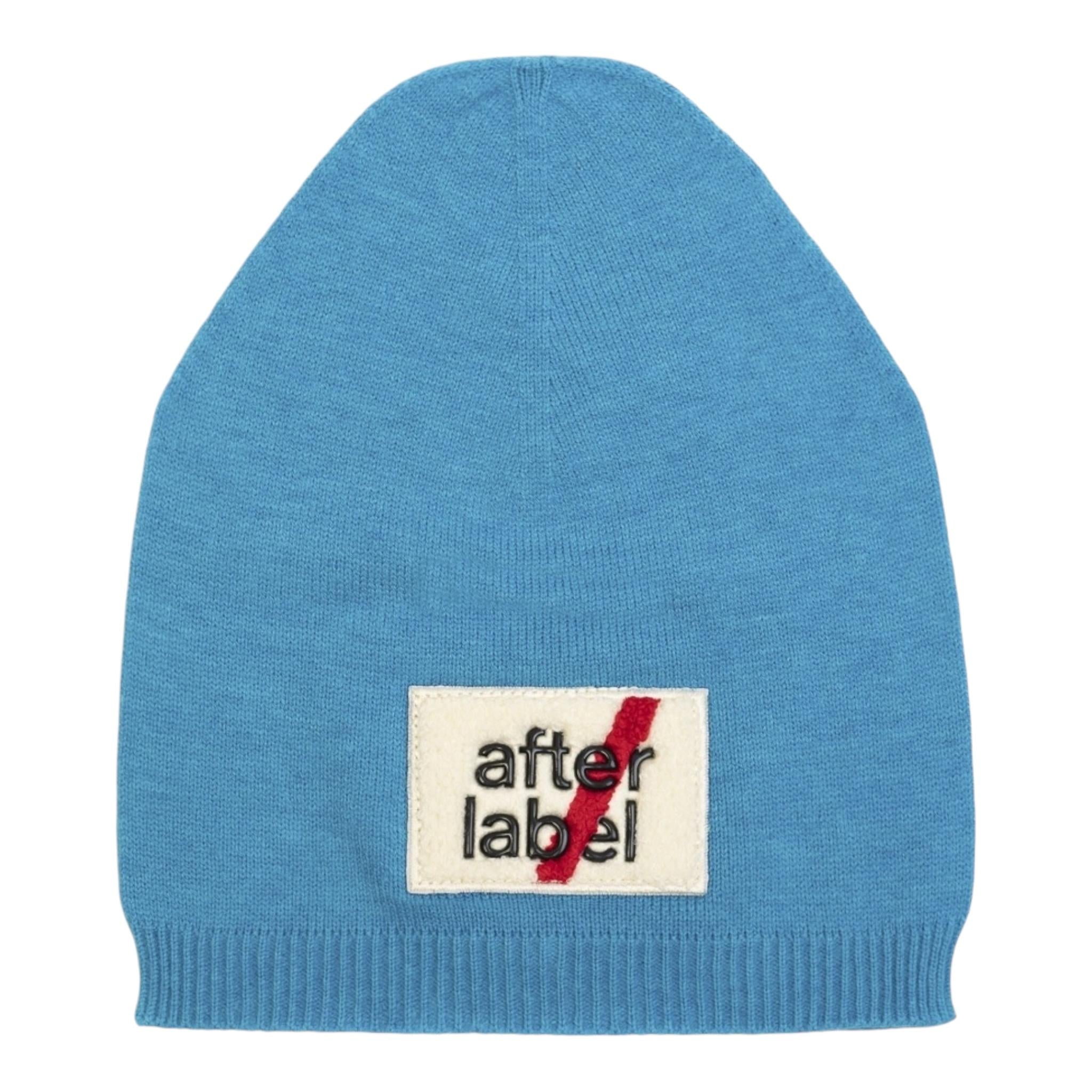 AFTER LABEL set sciarpa-cappello tinta unita Azzurro per Bambino 34UXSET00010 AZZURRO AFTER LABEL
