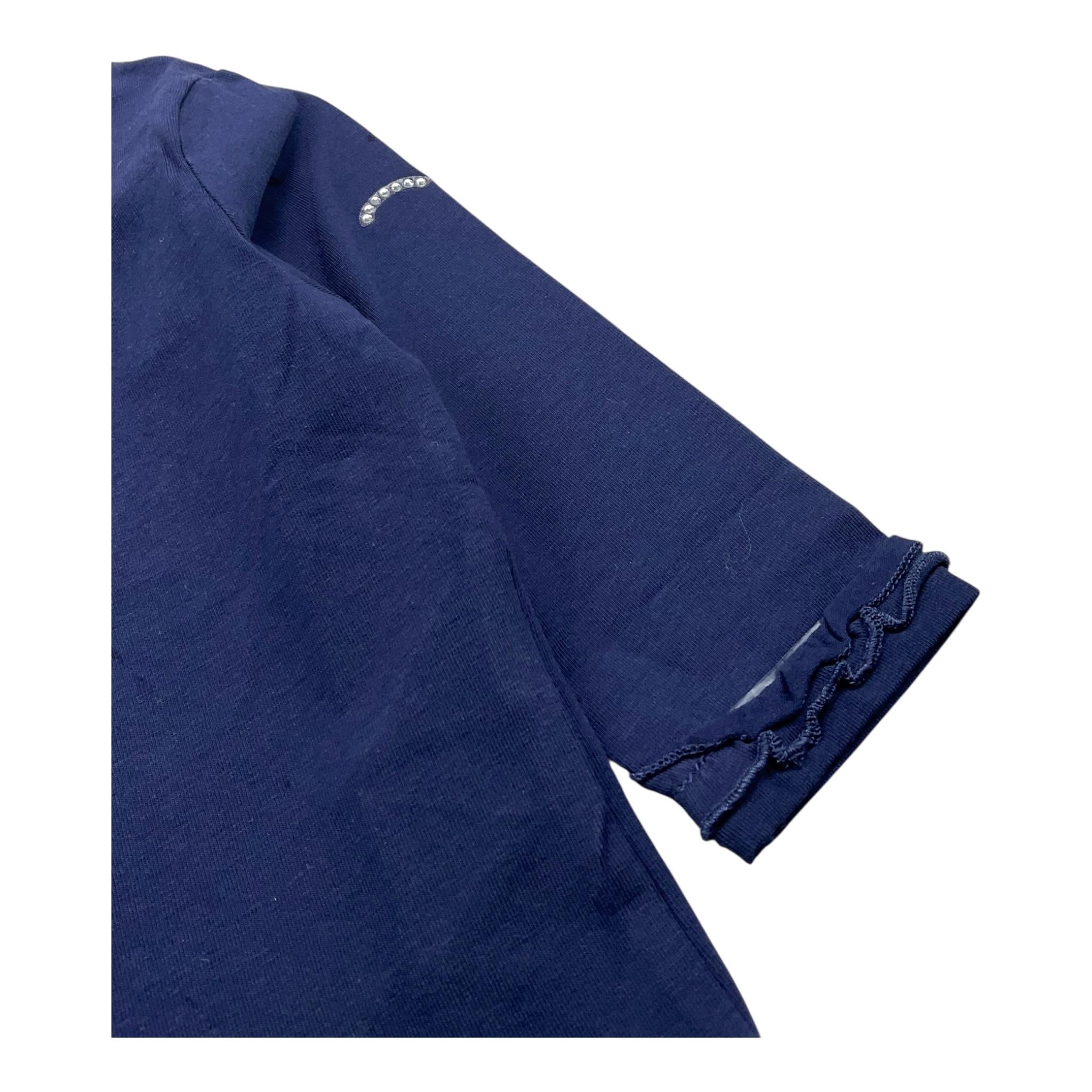 SARABANDA shirt mezzo collo tinta unita Blu per Neonata 05208N BLU SARABANDA