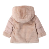 MINI BANDA giubbino tinta unita con zip e cappuccio Beige per Neonata 3A783 BEIGE MINI BANDA
