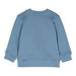 STELLA McCARTNEY felpa girocollo tinta unita con stampa in contrasto Azzurro per Neonato TV4520X AZZURRO STELLA McCARTNEY
