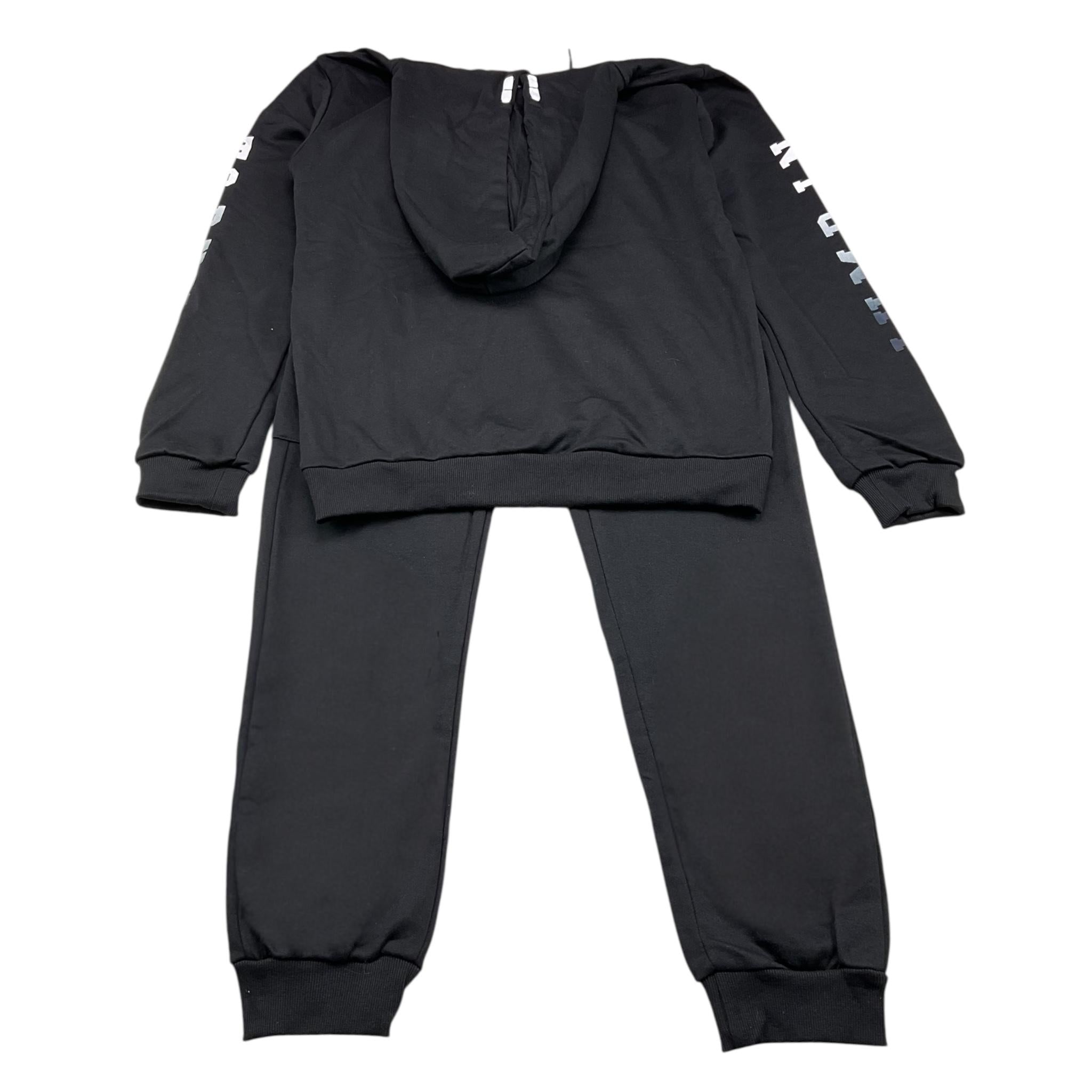 HASHSTAG FOR BOYS completo 2 pezzi felpa-pantalone tinta unita Nero per Bambino 3710 NERO HASHSTAG FOR BOYS