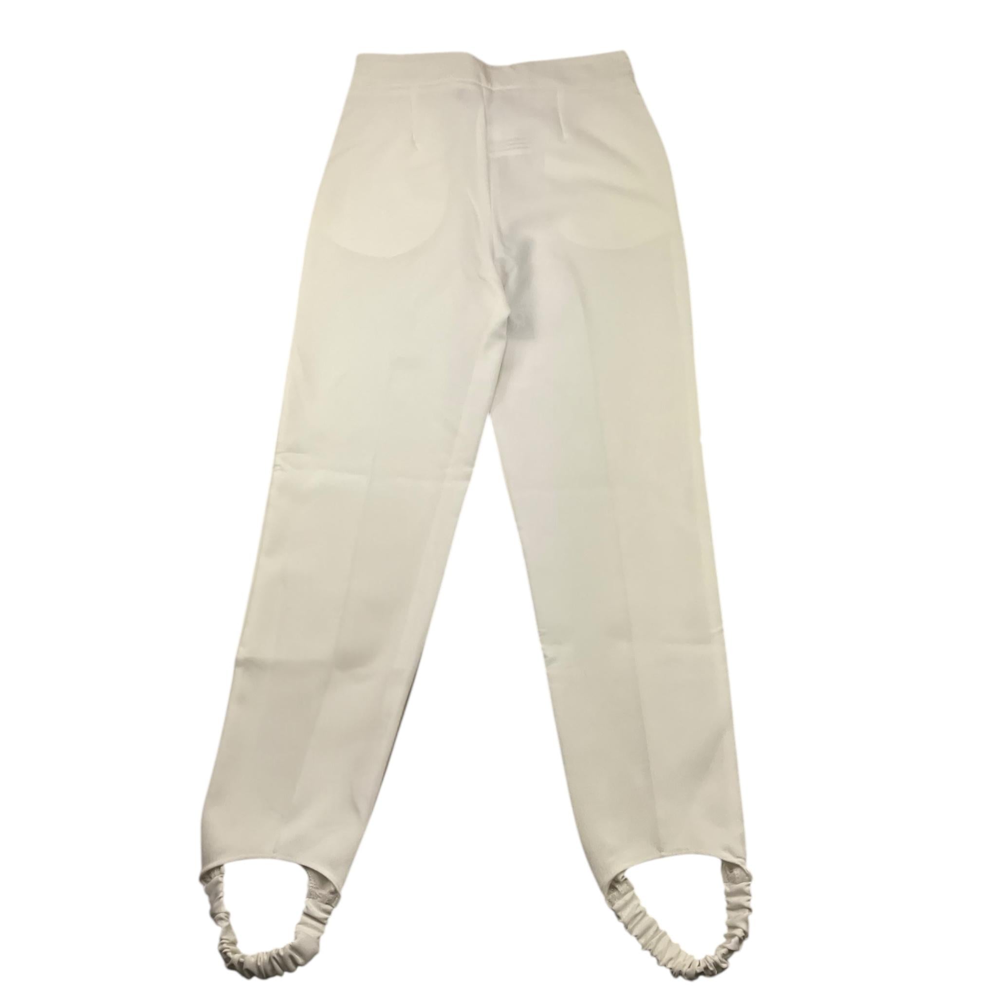 NAICE pantalone tinta unita con bottoni in contrasto Panna per Bambina 23983 PANNA NAICE
