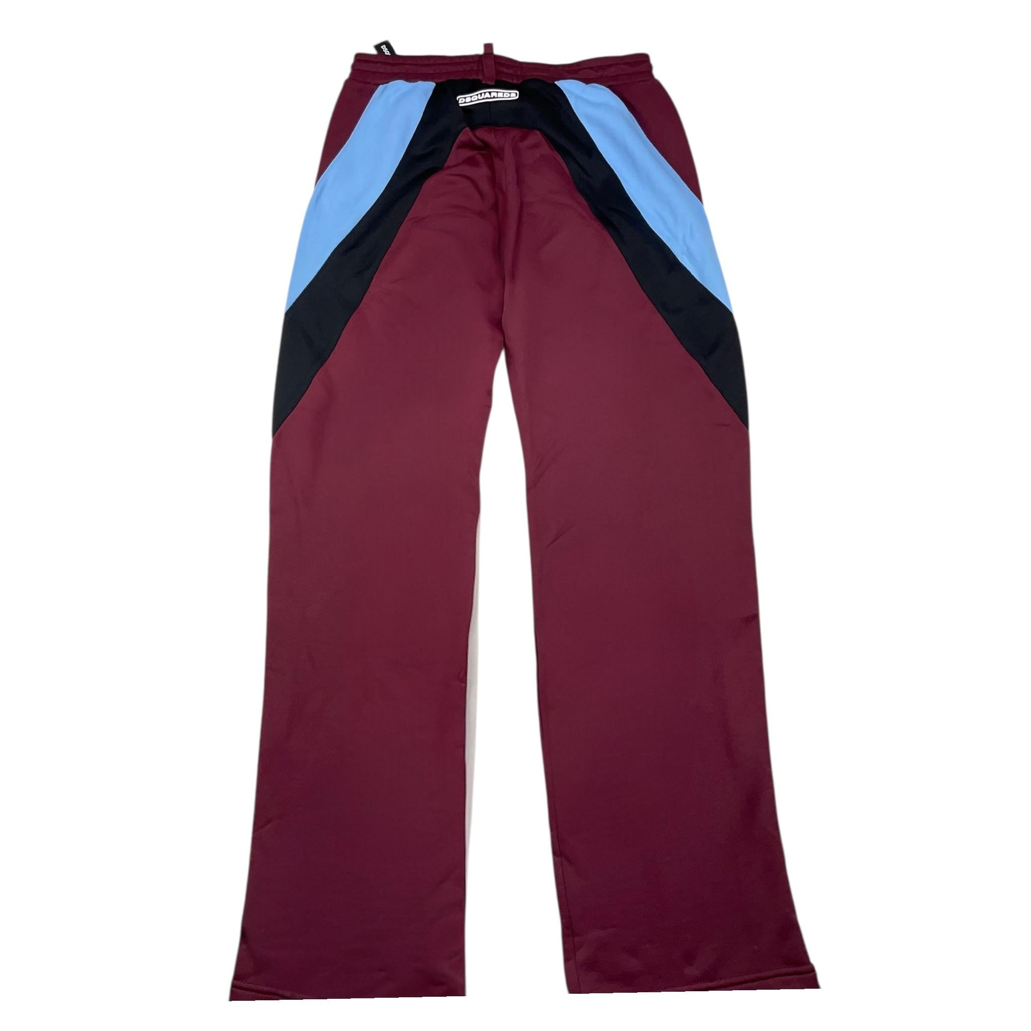 DSQUARED2 pantalone tuta tinta unita con elastico in vita Bordeaux per Bambino DQ1927 BORDEAUX DSQUARED2