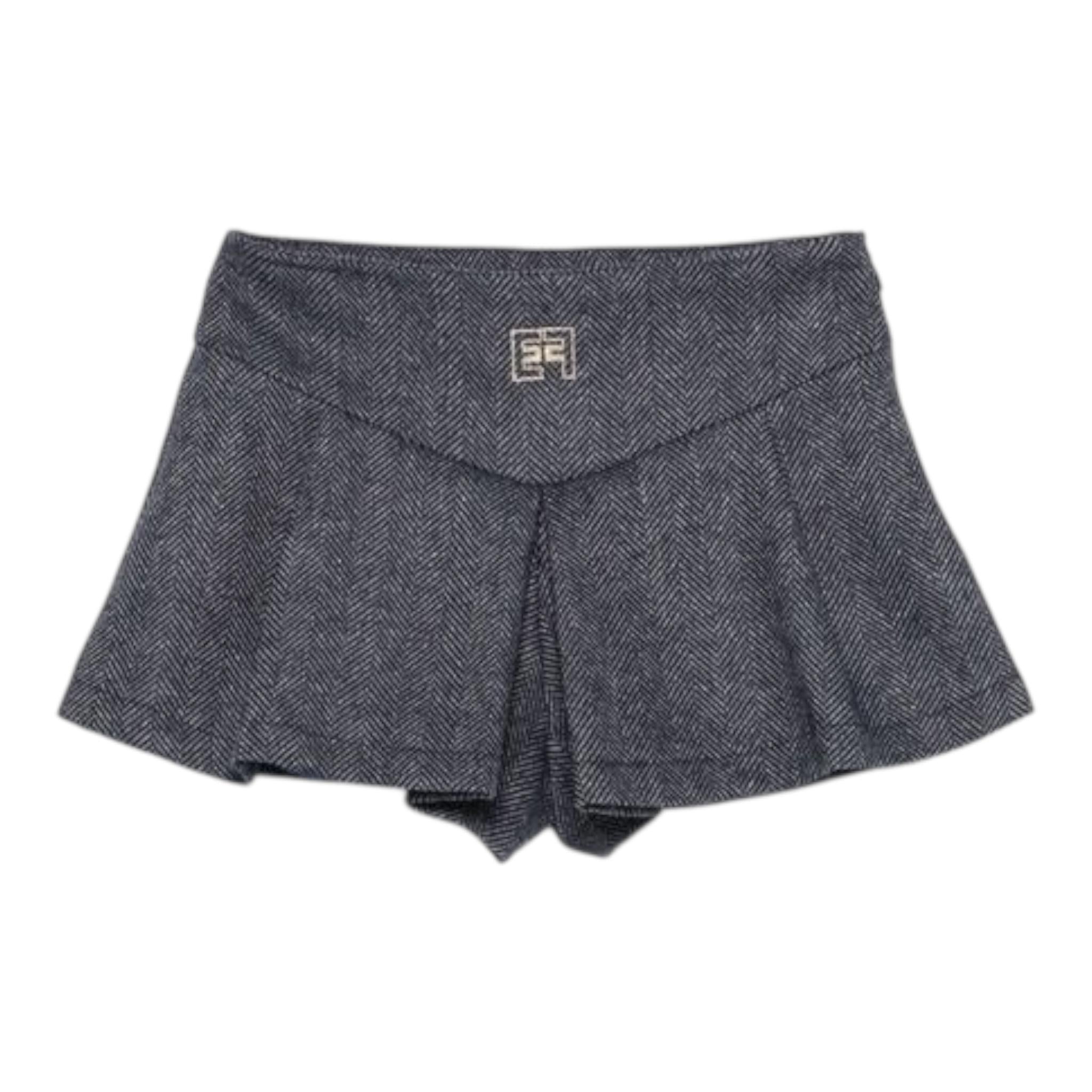 ELISABETTA FRANCHI short tinta unita con microfantasia Blu per Neonata EGBE019X BLU ELISABETTA FRANCHI