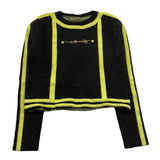 MARC ELLIS maglia tinta unita girocollo con stampa Nero per Bambina JMJSW00183XX NERO MARC ELLIS