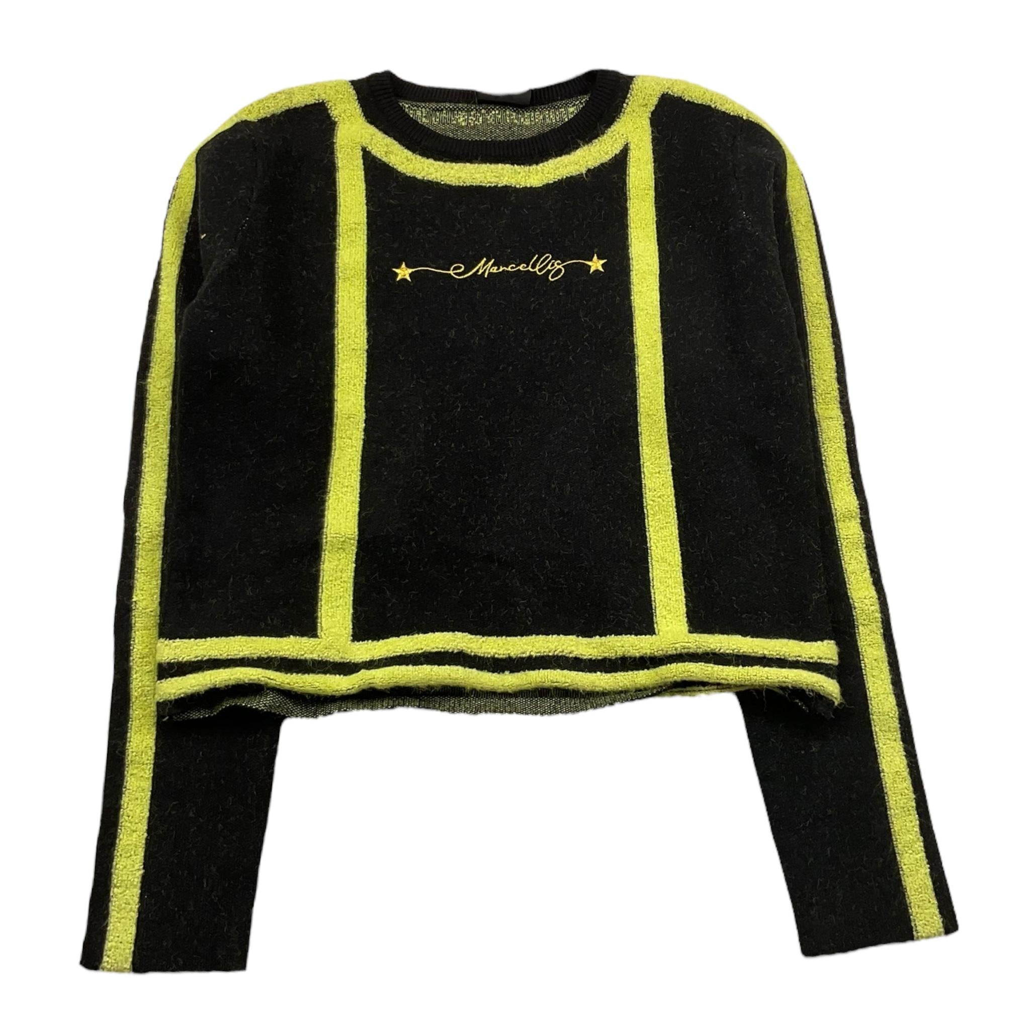 MARC ELLIS maglia tinta unita girocollo con stampa Nero per Bambina JMJSW00183XX NERO MARC ELLIS