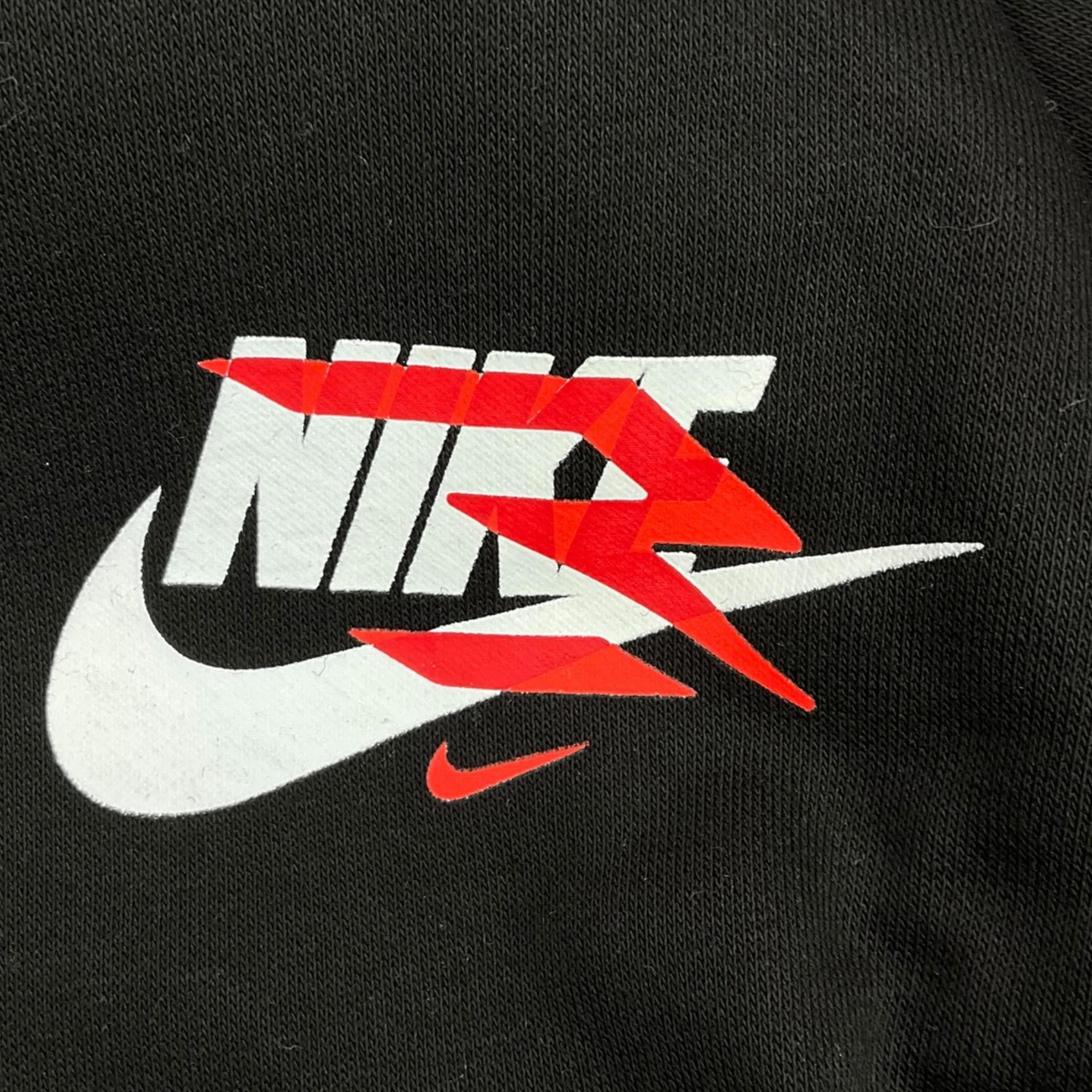NIKE felpa tinta unita con cappuccio e stampa Nero per Bambino 9Q0868 NERO NIKE