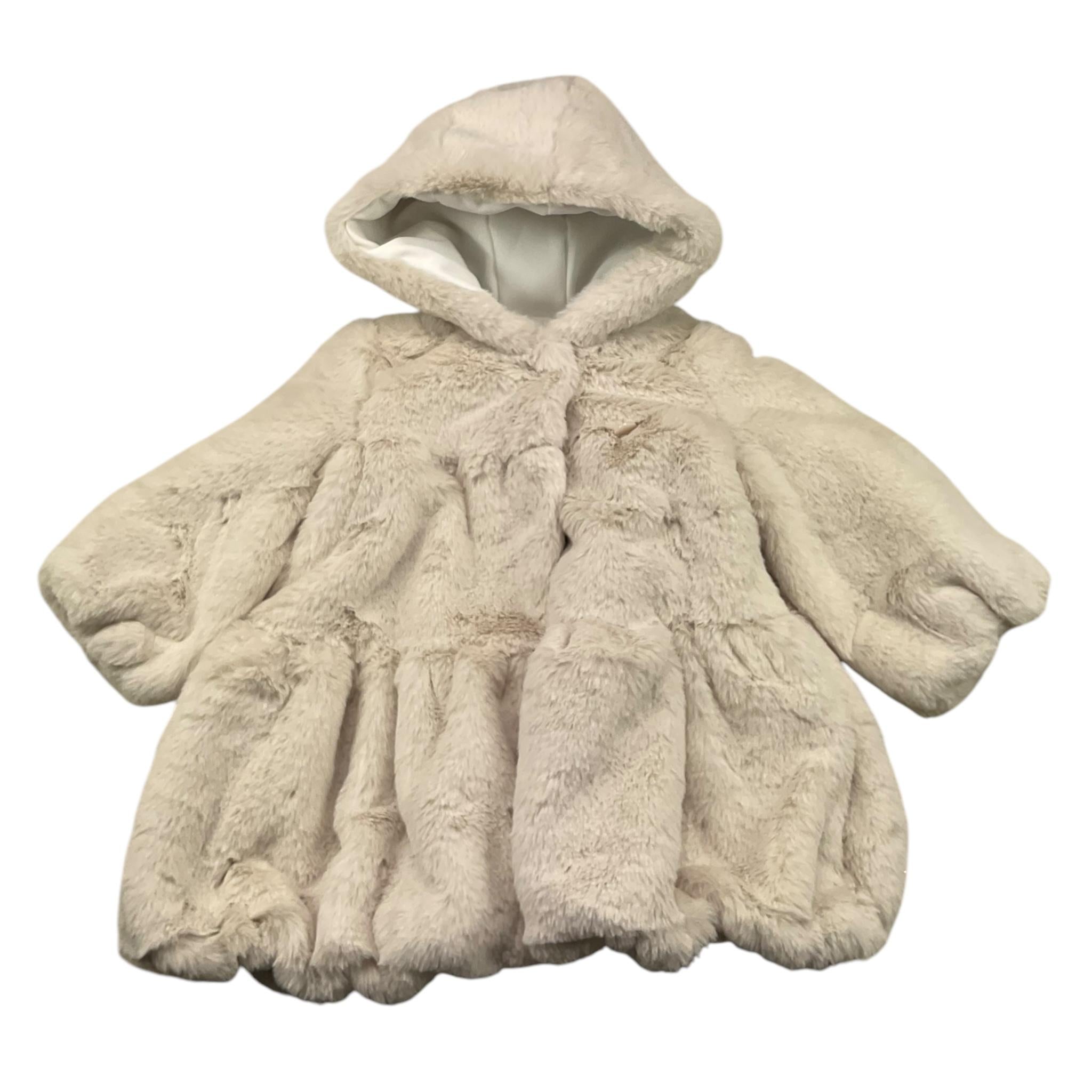 LE BEBE' pelliccia tinta unita con cappuccio Beige per Neonata LBG6179 BEIGE LE BEBE'