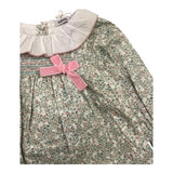 BABIDU completo 2pz coulotte-camicia tinta unita con stampa fiori Verde per Neonata 92667 VERDE BABIDU