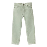 IL GUFO pantalone tinta unita con girovita regolabile Verde acqua per Neonato A24PL093V6022 VERDE ACQUA IL GUFO