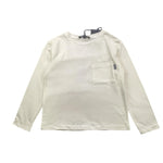 PLEASE shirt girocollo tinta unita con taschino Bianco per Bambino ML22030B65J BIANCO PLEASE