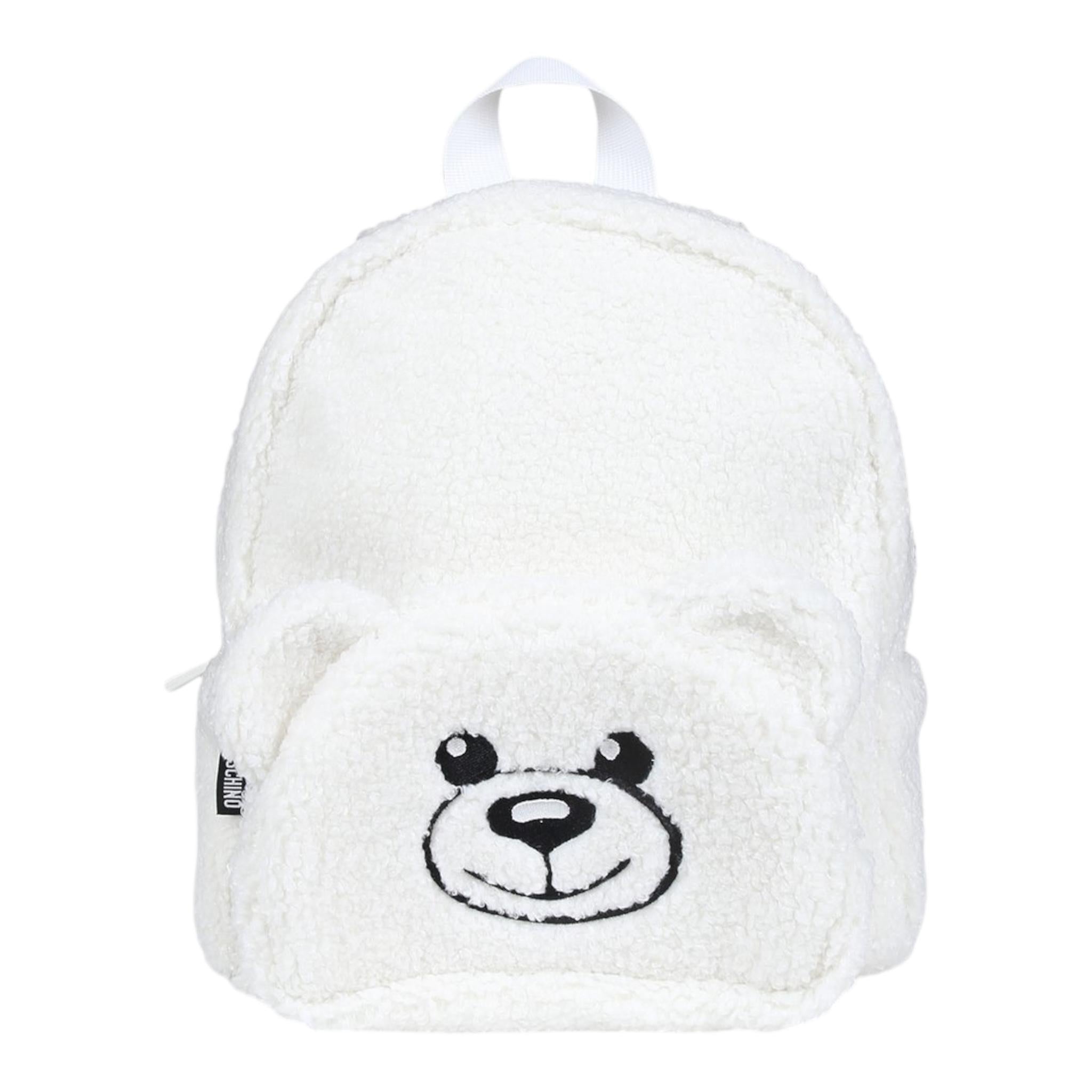 MOSCHINO zaino teddy tinta unita Panna per Bambina MMX04P PANNA MOSCHINO