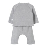TEDDY E MINOU completo 2 pezzi felpa-pantalone tinta unita Grigio per Neonato I24CP056M0131 GRIGIO TEDDY E MINOU
