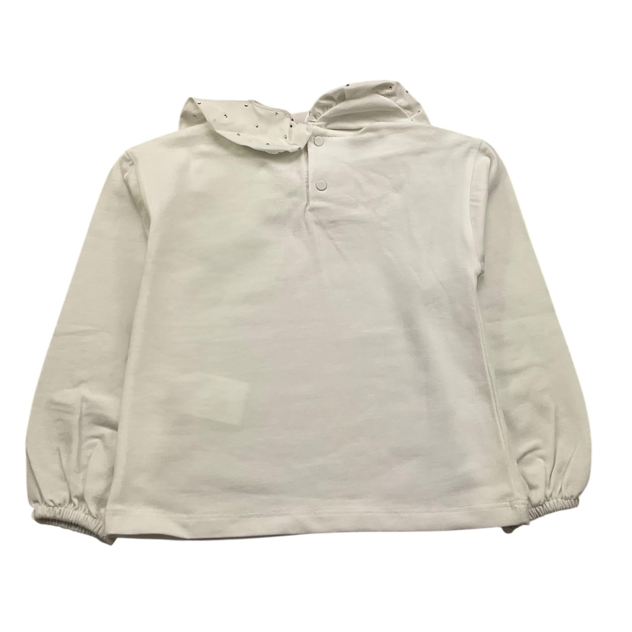M+E' shirt tinta unita con colletto Bianco per Neonata UE1023 BIANCO M+E'