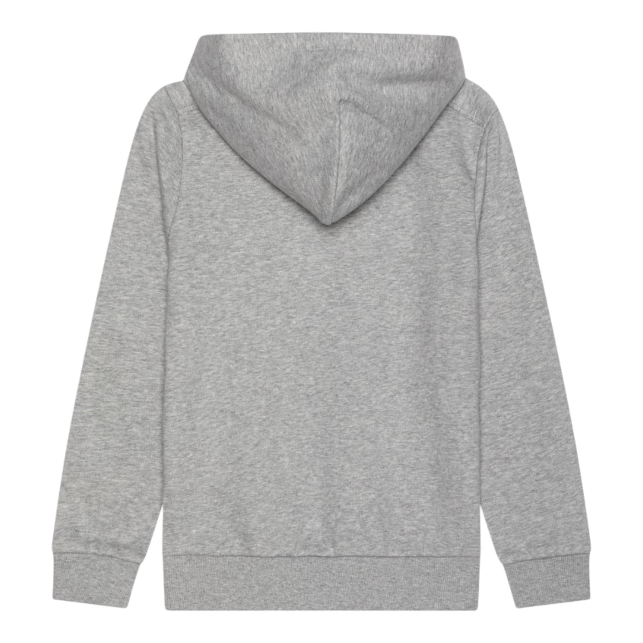 TOMMY HILFIGER felpa chiusa con cappuccio tinta unita con logo Grigio per Bambino KB0KB09050 GRIGIO TOMMY HILFIGER