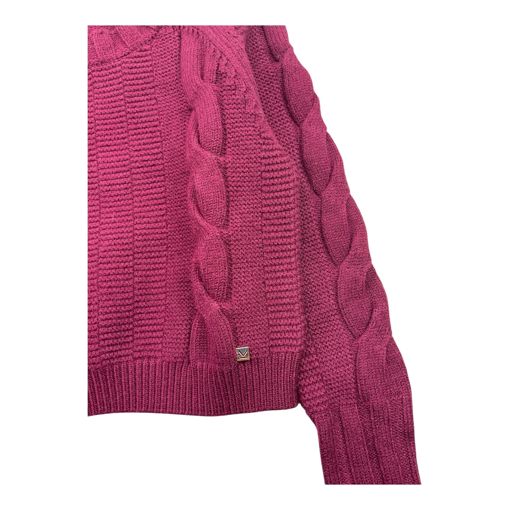 Kocca maglia tinta unita girocollo Bordeaux per Bambina A24JMA294 BORDEAUX Kocca