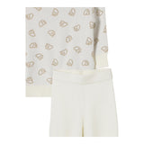 LIU JO completo 2 pezzi maglia-pantalone modello zampa Panna per Bambina KF4034 PANNA LIU JO