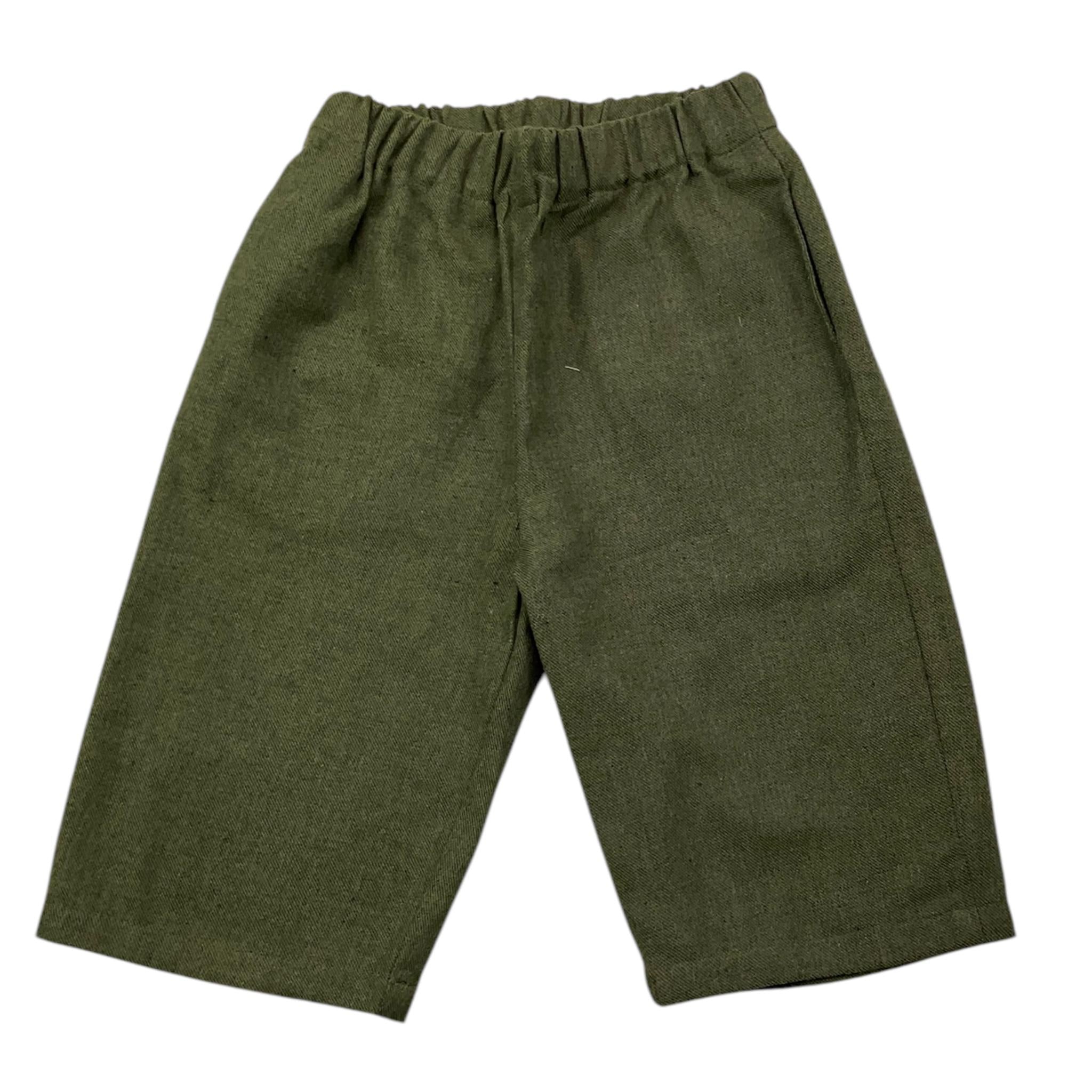 ILFAROBIMBI completo 2 pezzi camicia-pantalone palazzo Verde per Neonata IFB50104 VERDE ILFAROBIMBI