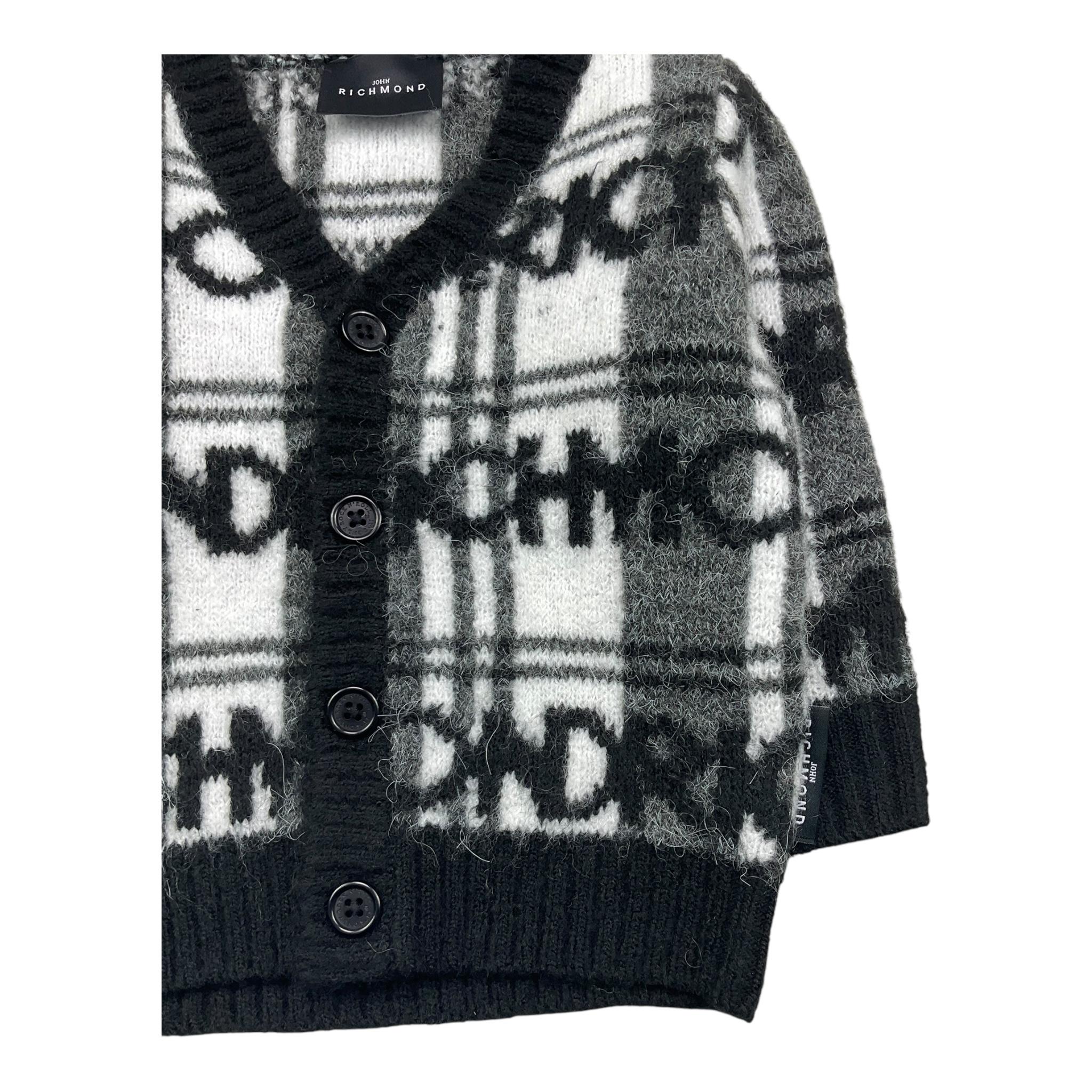 JOHN RICHMOND cardigan stampa fantasia Nero per Neonato RIA25099CD NERO JOHN RICHMOND
