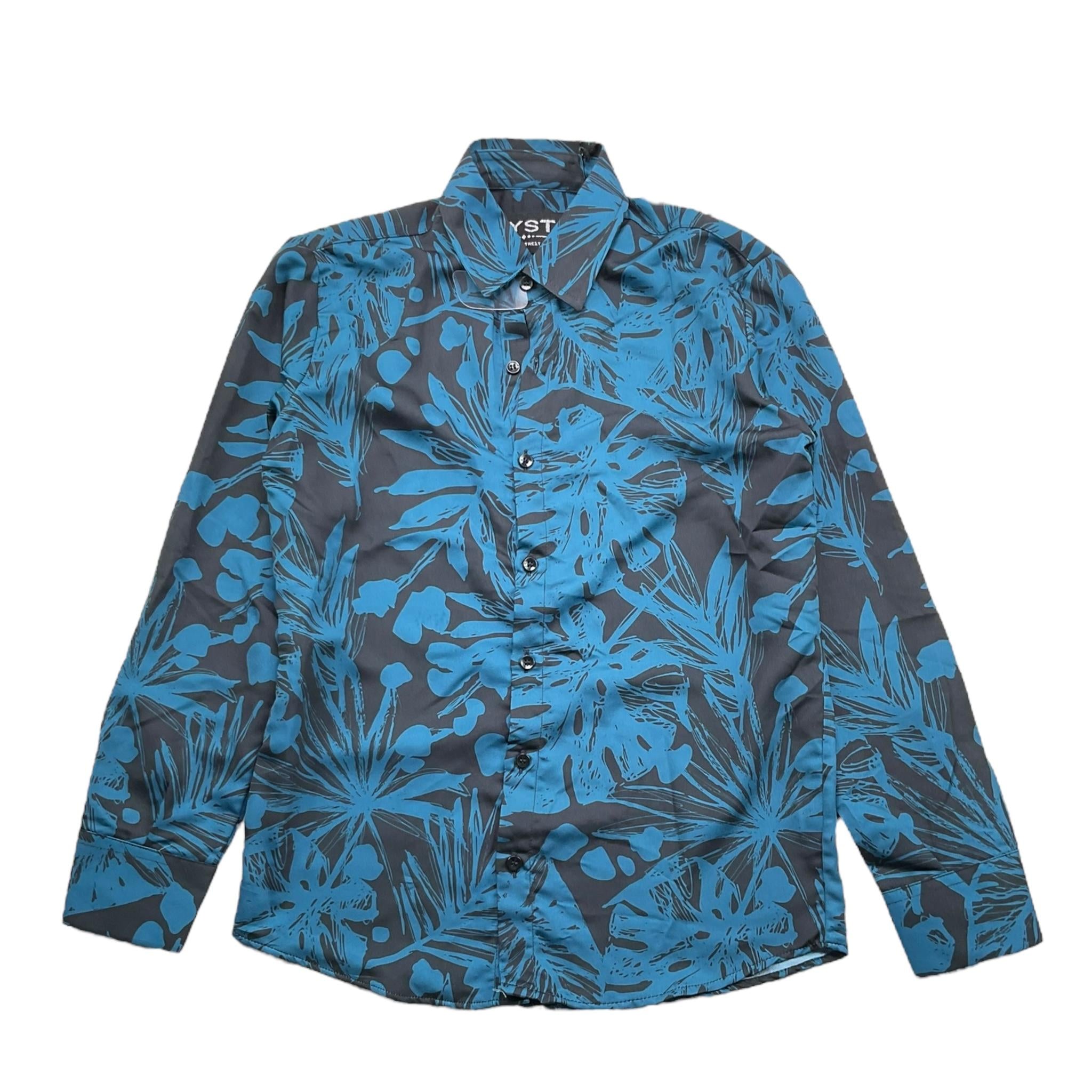 SYST camicia tinta unita con fantasia Verde per Bambino CB800 VERDE SYST