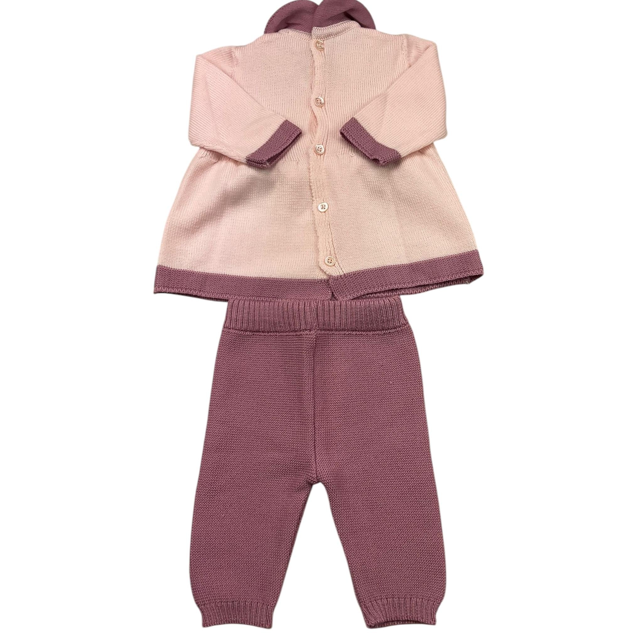 COLORI CHIARI completo 2 pezzi maglia-pantalone Rosa per Neonato FF217884 ROSA COLORI CHIARI