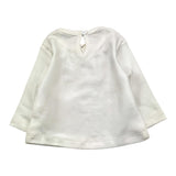 EMC shirt gircollo tinta unita con stampa Bianco per Neonata BX2277 BIANCO EMC