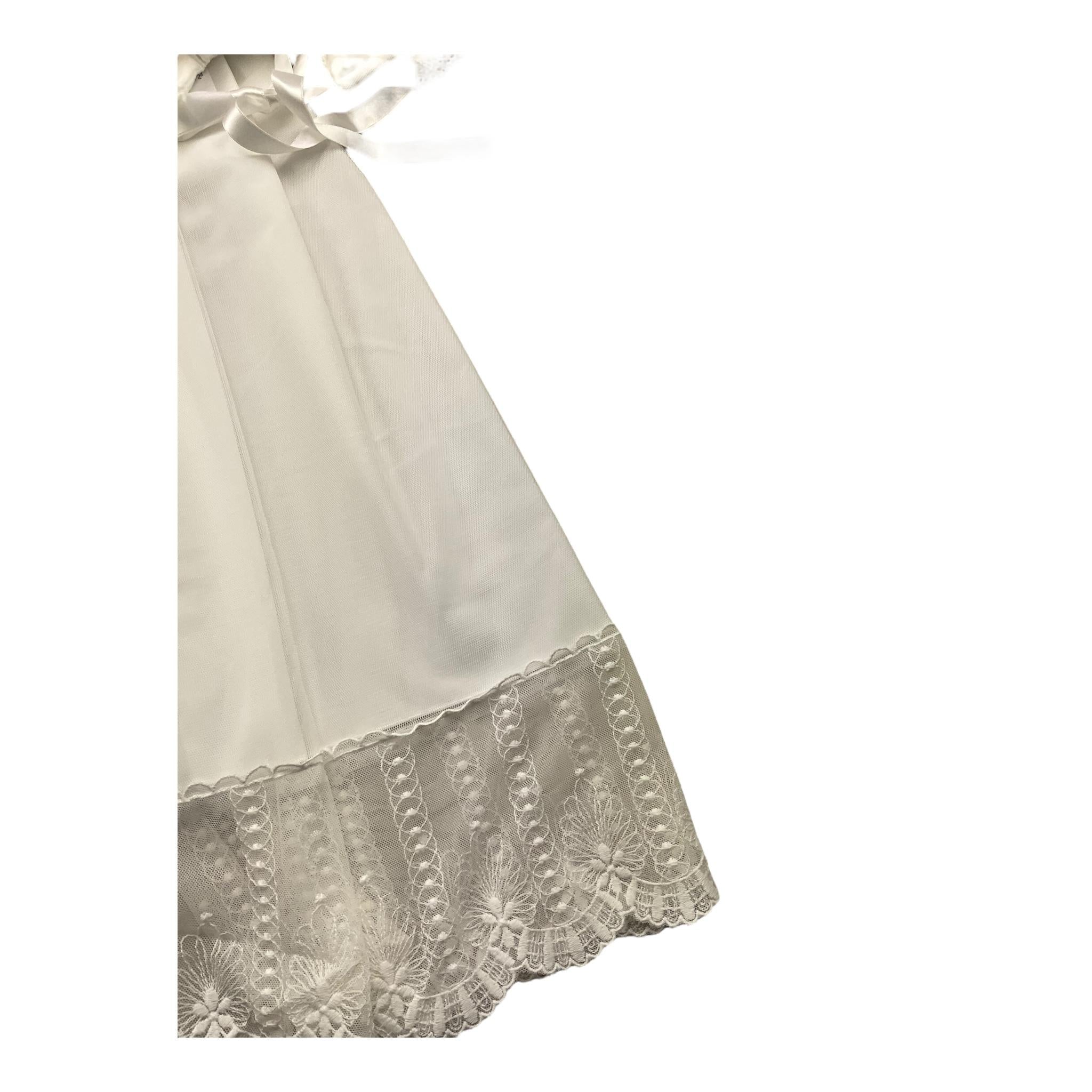 GRANLEI abito manica lunga tinta unita con cappello Bianco per Neonata 224105 BIANCO GRANLEI