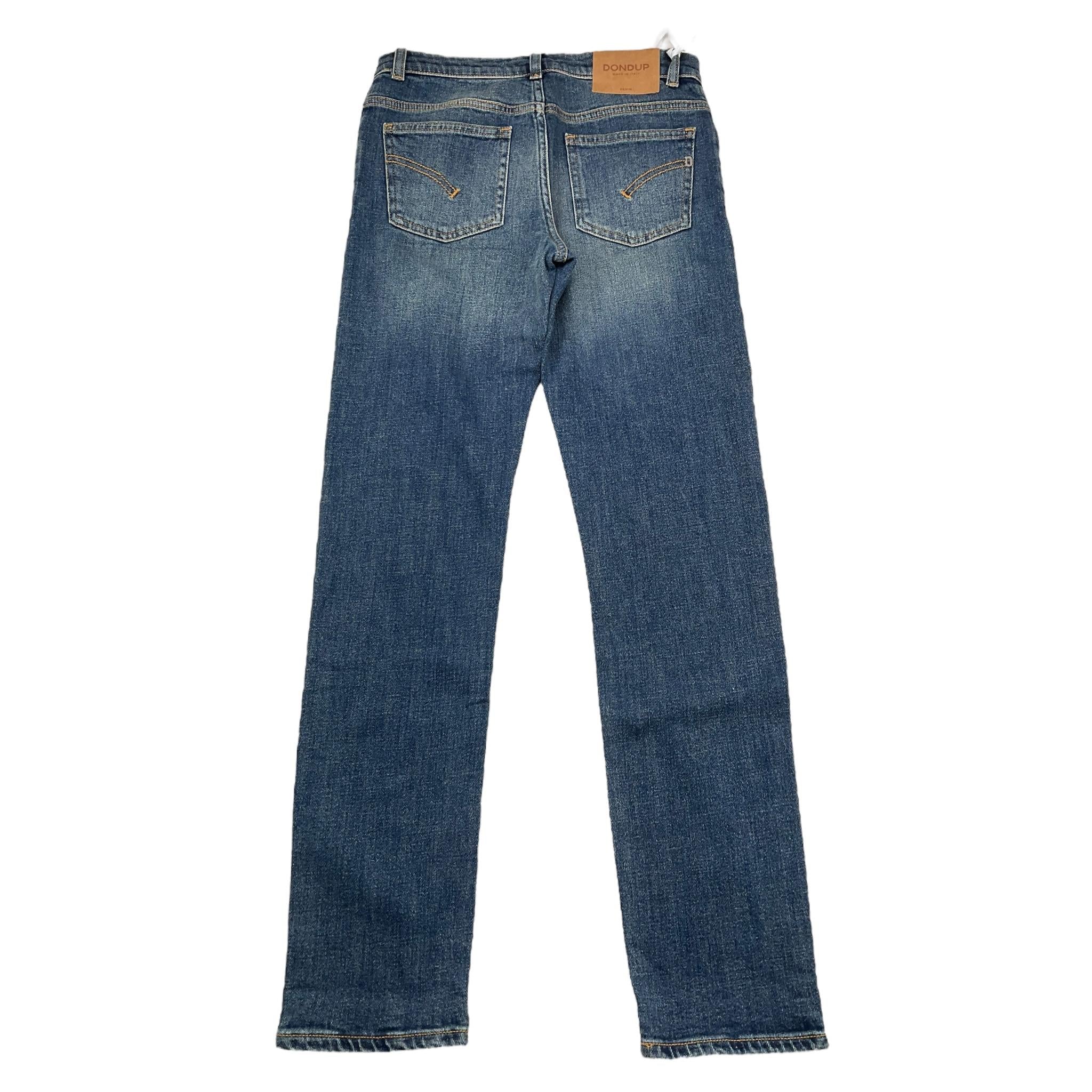 DONDUP jeans tinta unita con girovita regolabile Blu per Bambino DMPA017 BLU DONDUP