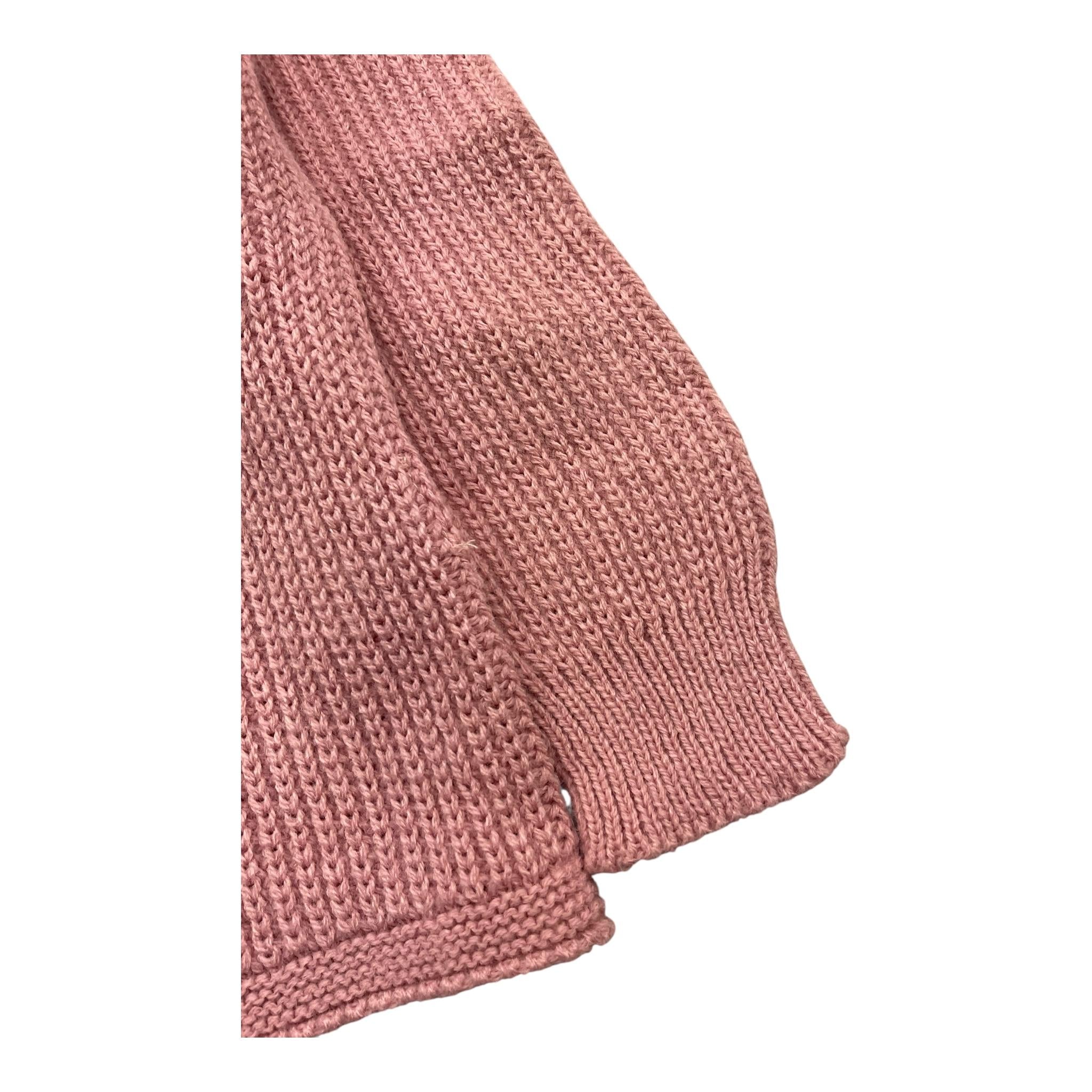 BABIDU cardigan tinta unita con bottoni in contrasto Rosa per Bambina 60682F ROSA BABIDU