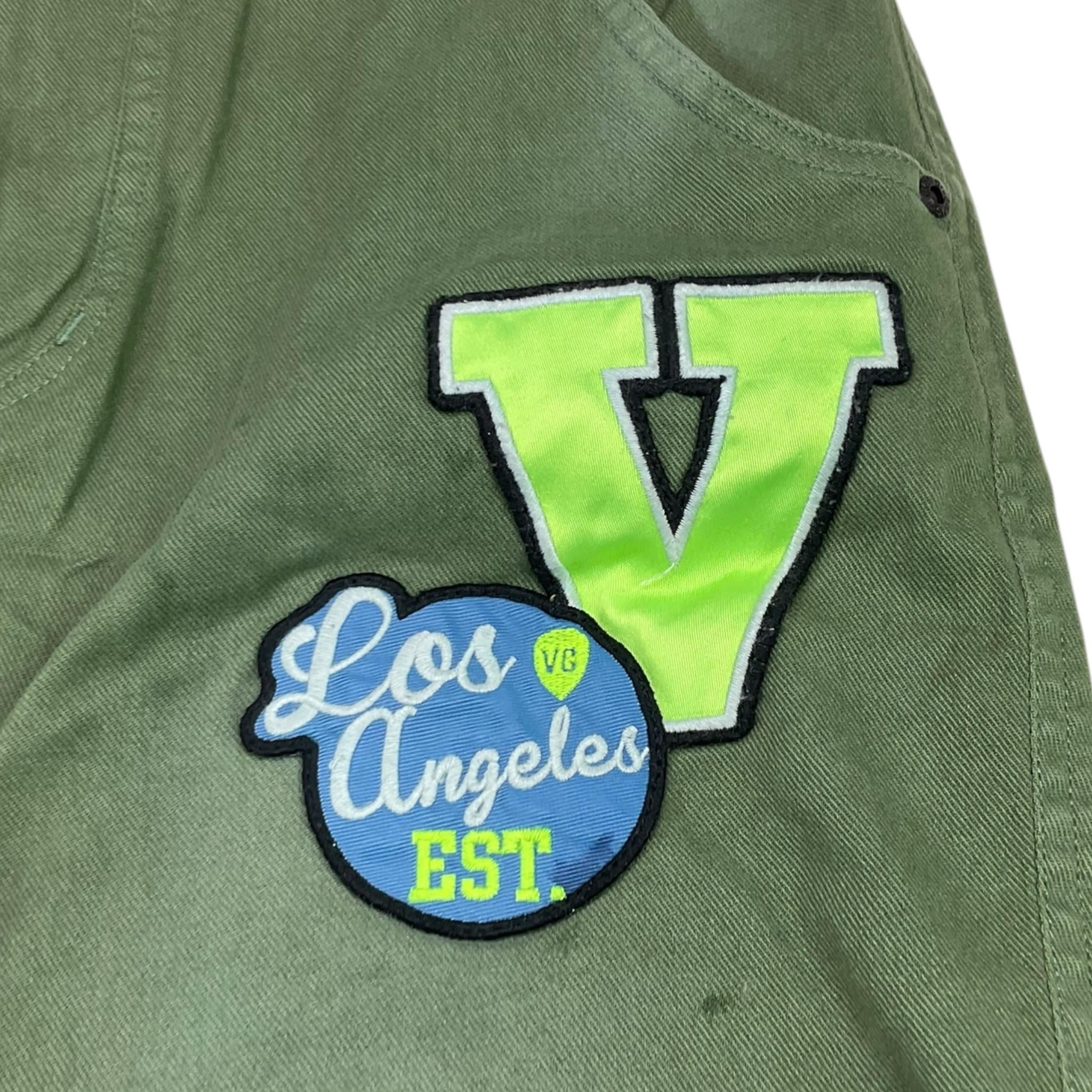 VINGINO pantalone tinta unita con girovita regolabile e stampa Verde per Bambino NB1620036 VERDE VINGINO