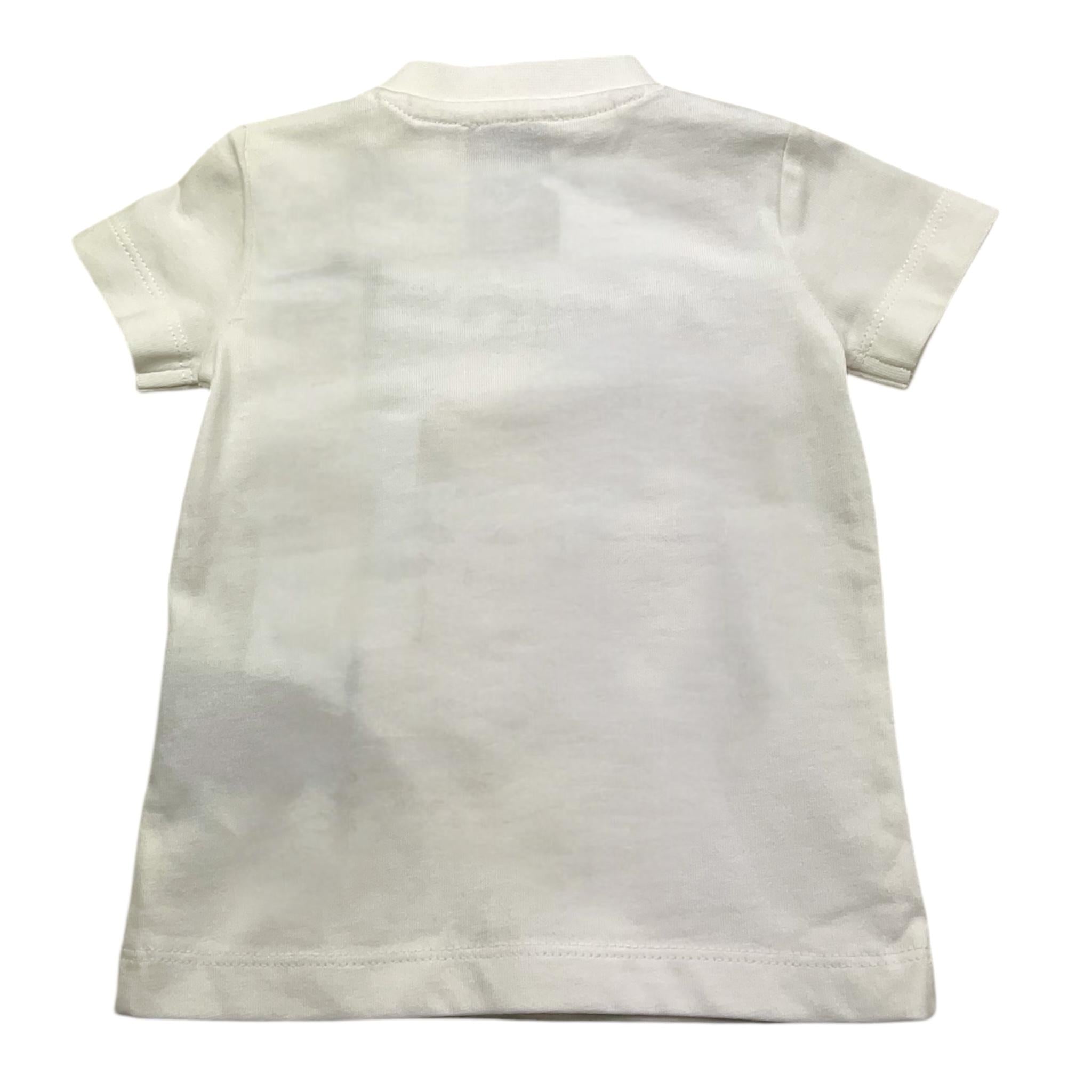 TRUSSARDI t-shirt girocollo tinta unita con stampa Bianco per Neonato TIA25014TS BIANCO TRUSSARDI
