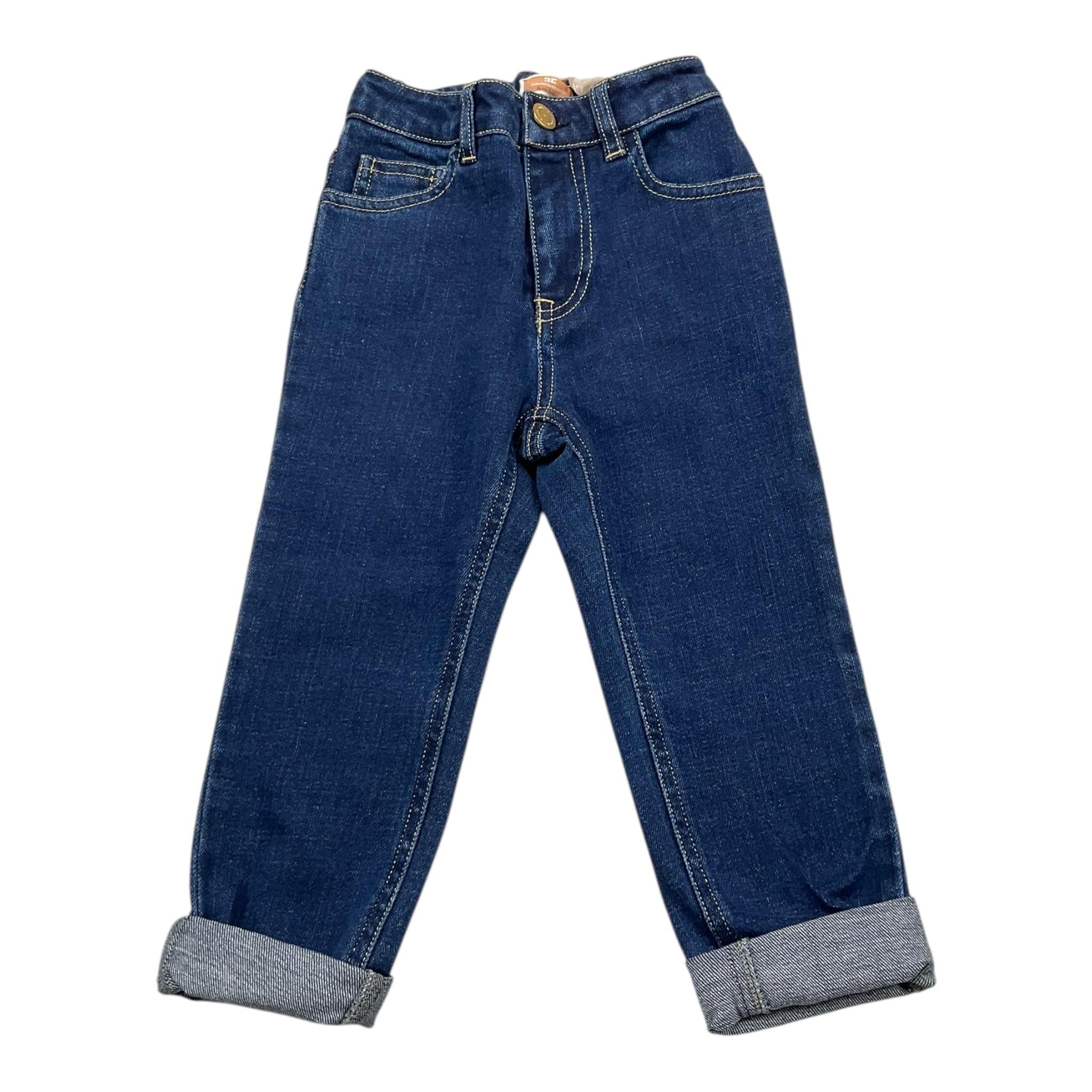 ELISABETTA FRANCHI jeans tinta unita con logo Blu per Bambina EFPA125 BLU ELISABETTA FRANCHI