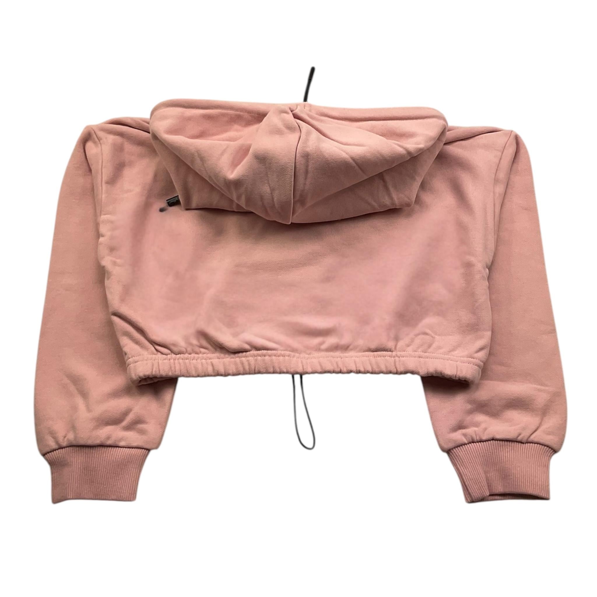 REFRIGIWEAR felpa chiusa cn cappuccio tinta unit modell crop Rosa per Bambina RWG911 ROSA REFRIGIWEAR