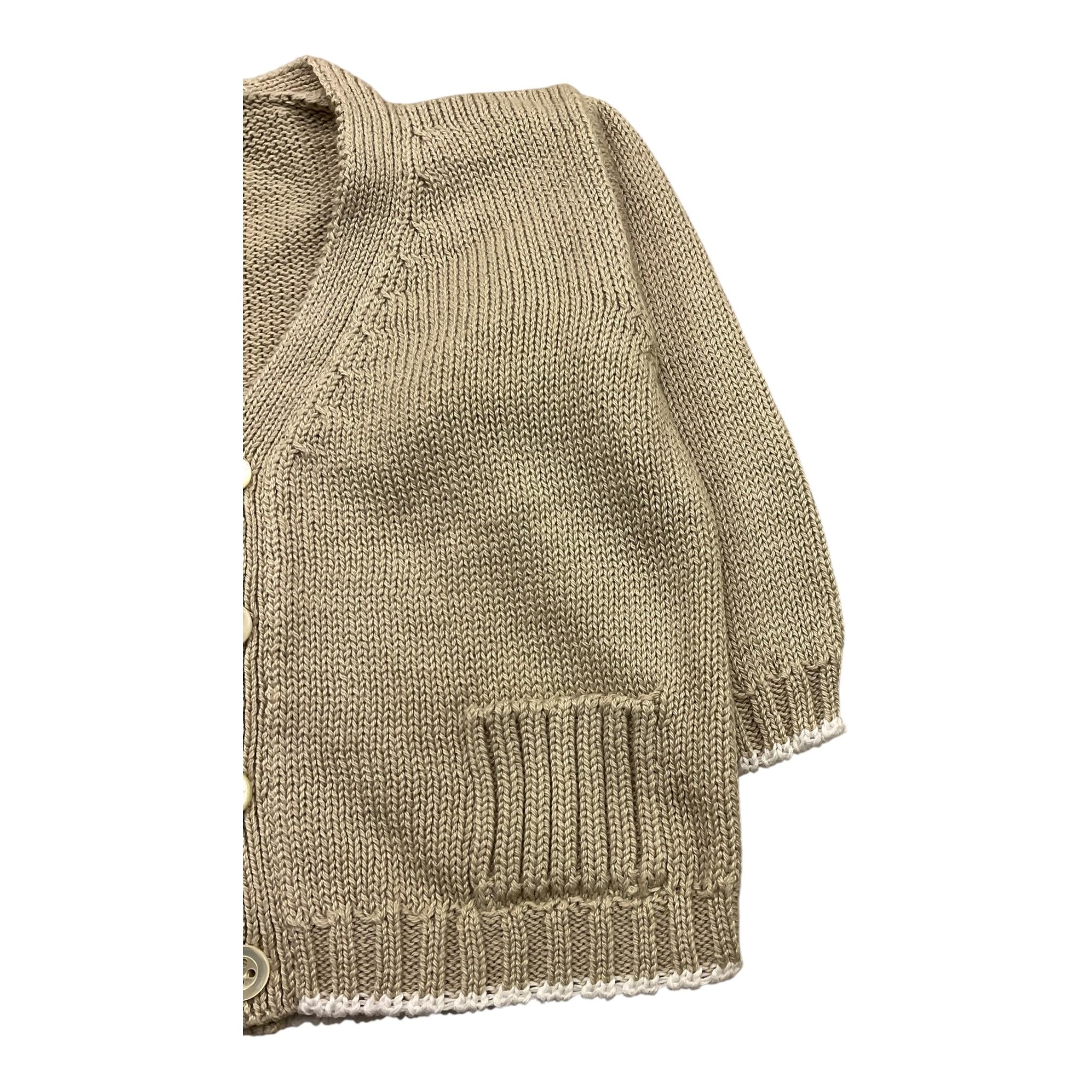 BARONI cardigan tinta unita Beige per Neonato 9838 BEIGE BARONI