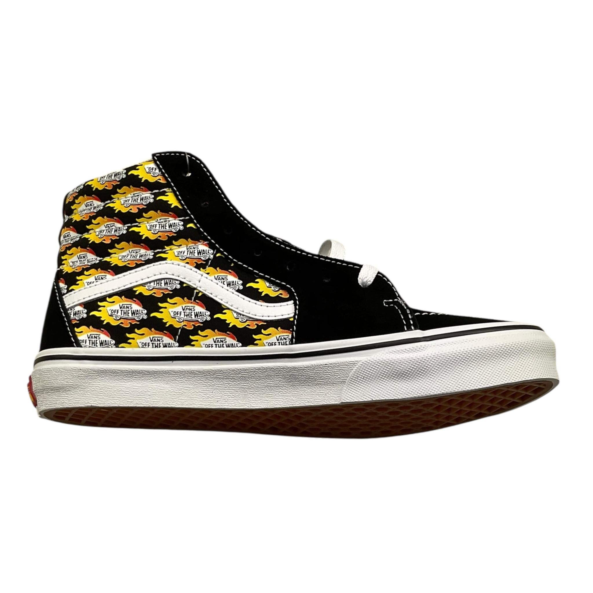 VANS sneakers collo alto tinta unita con stampe Nero per Bambino VN0A4UI2AC41 NERO VANS