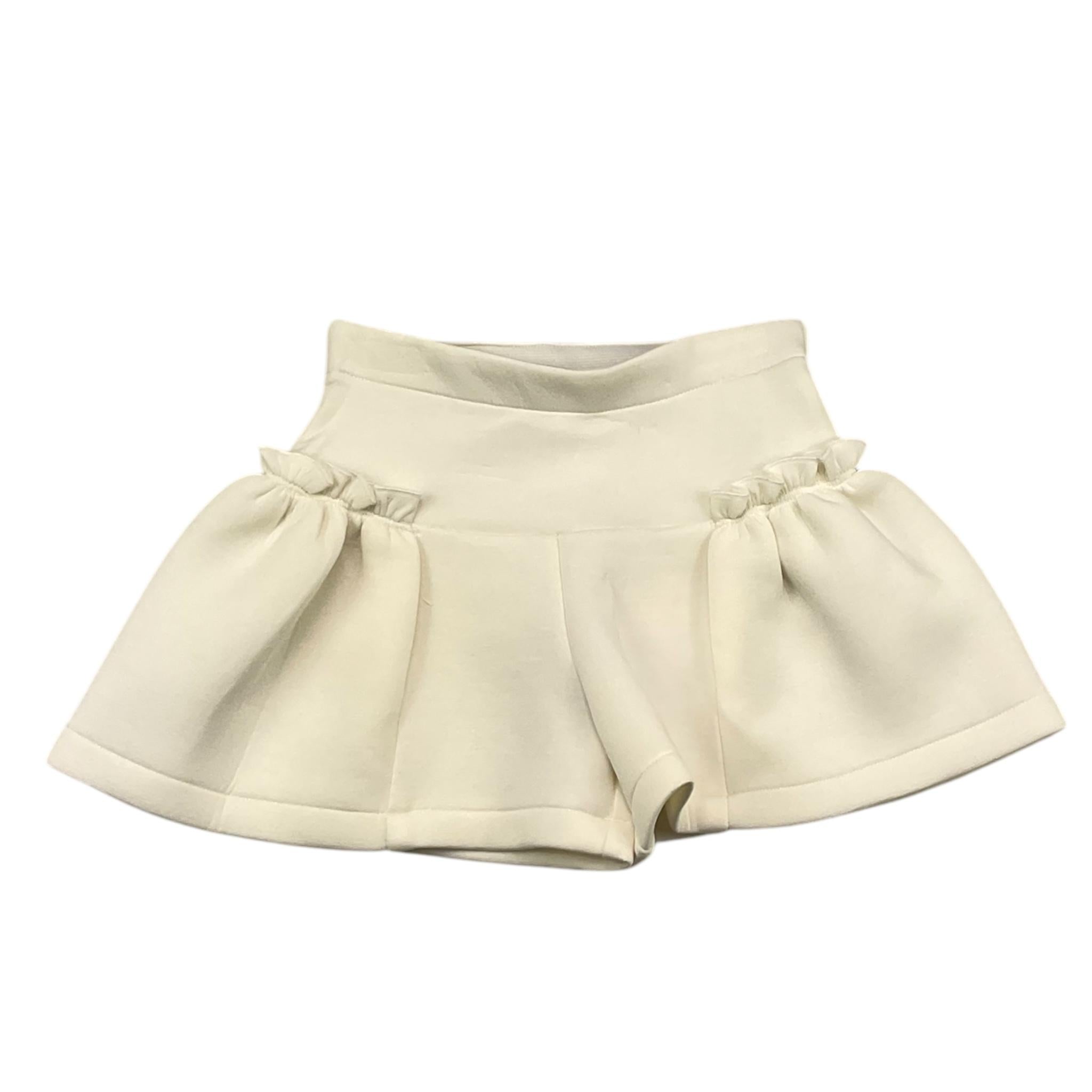 LIU JO short tinta unita con fiocco in contrasto Panna per Bambina KF4140 PANNA LIU JO
