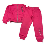 GAELLE completo 2pz felpa-pantalone tinta unita Fuxia per Bambina 2741T00526 FUXIA GAELLE